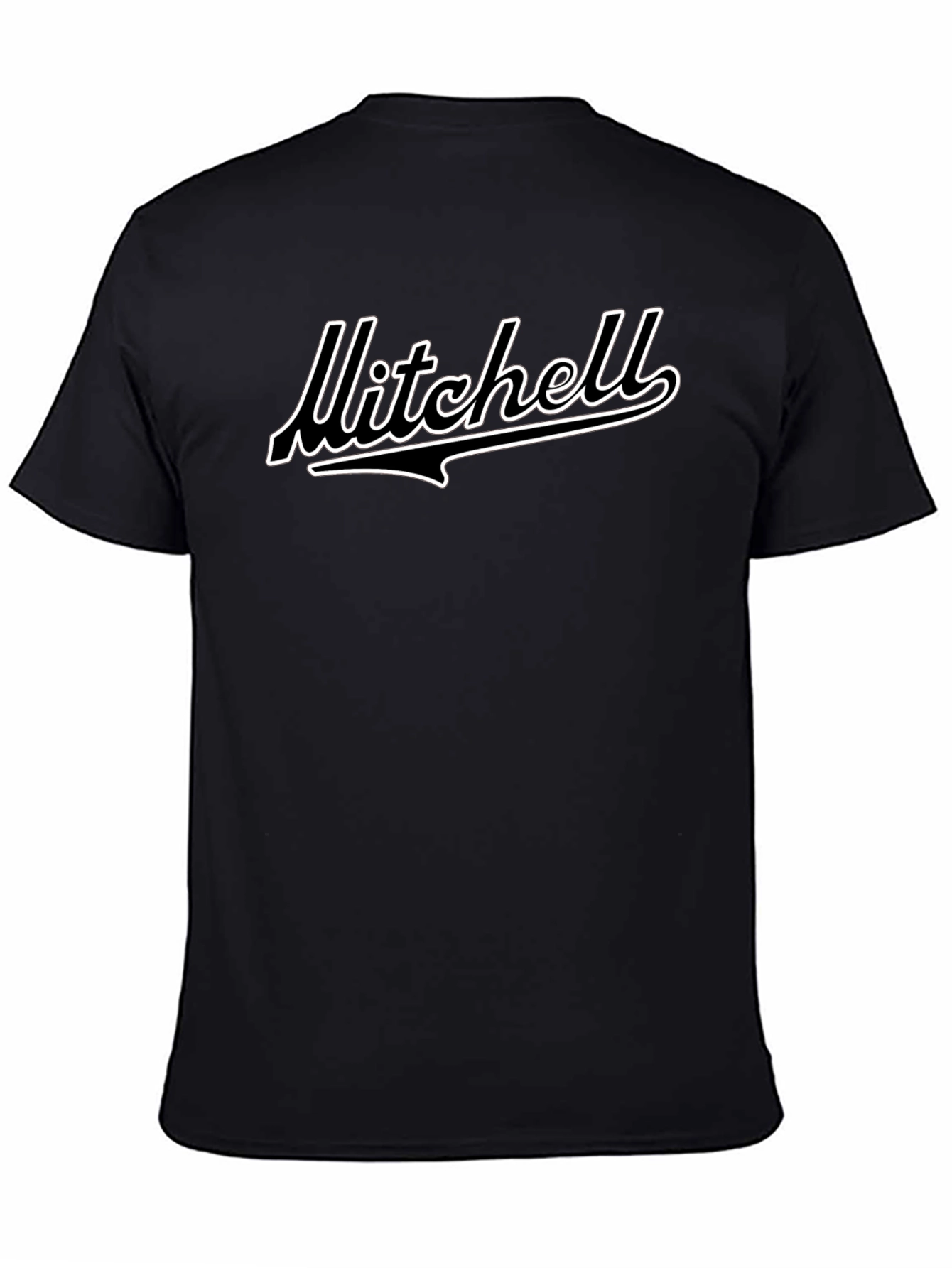 Mitchell Script Black Graphic Tee