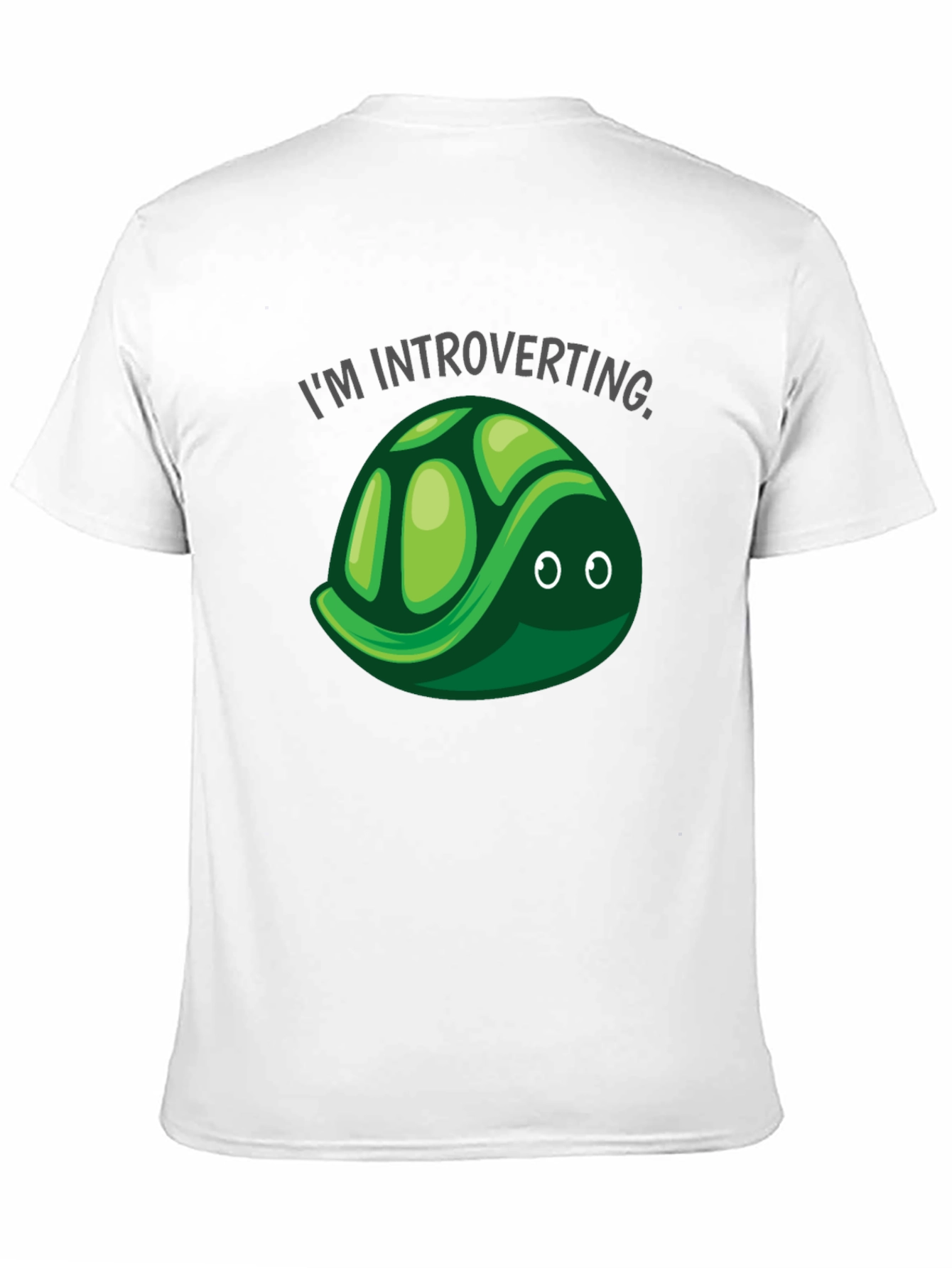 Introverting Turtle T-Shirt - Black Cotton Tee