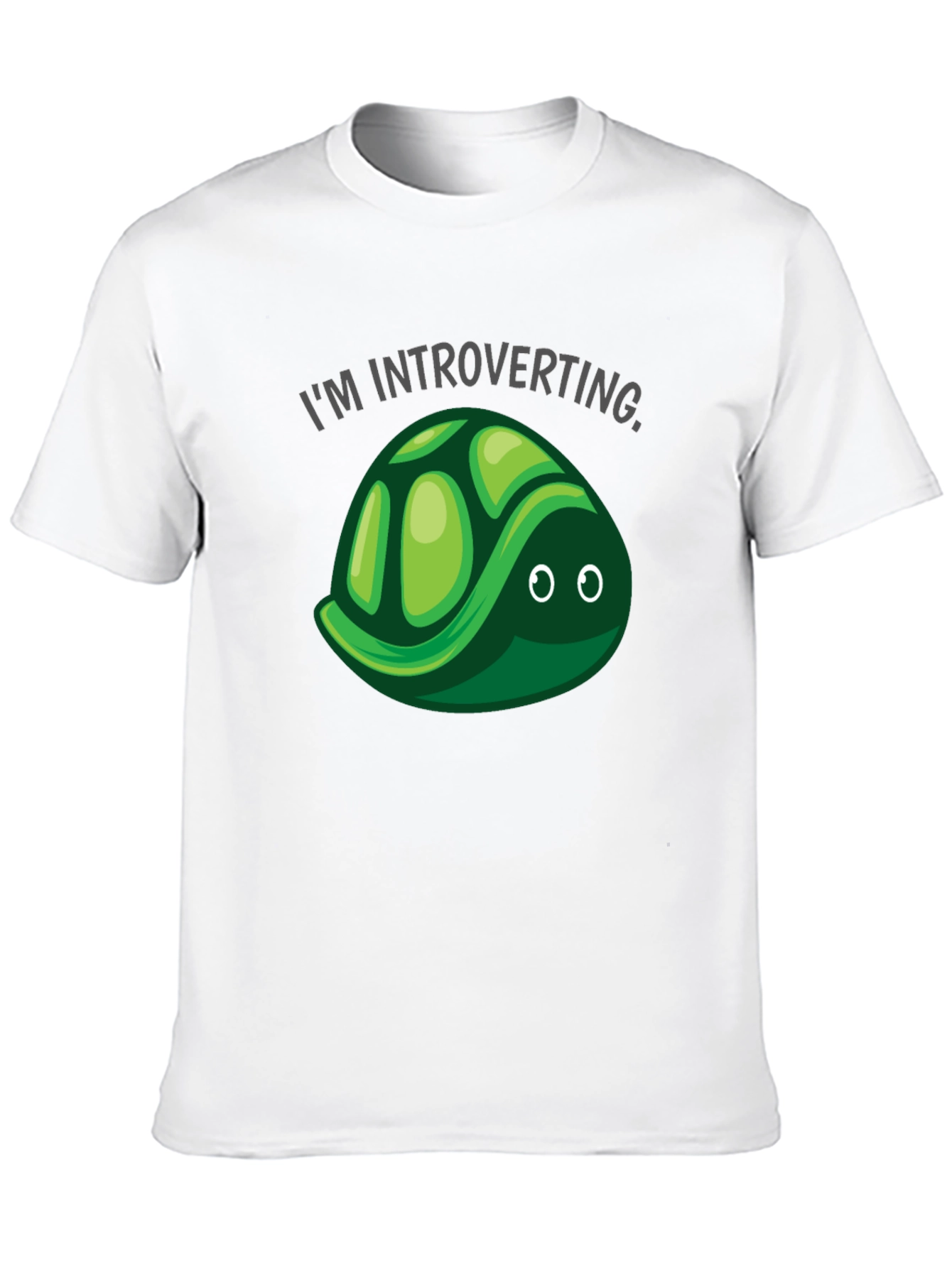 Introverting Turtle T-Shirt - Black Cotton Tee