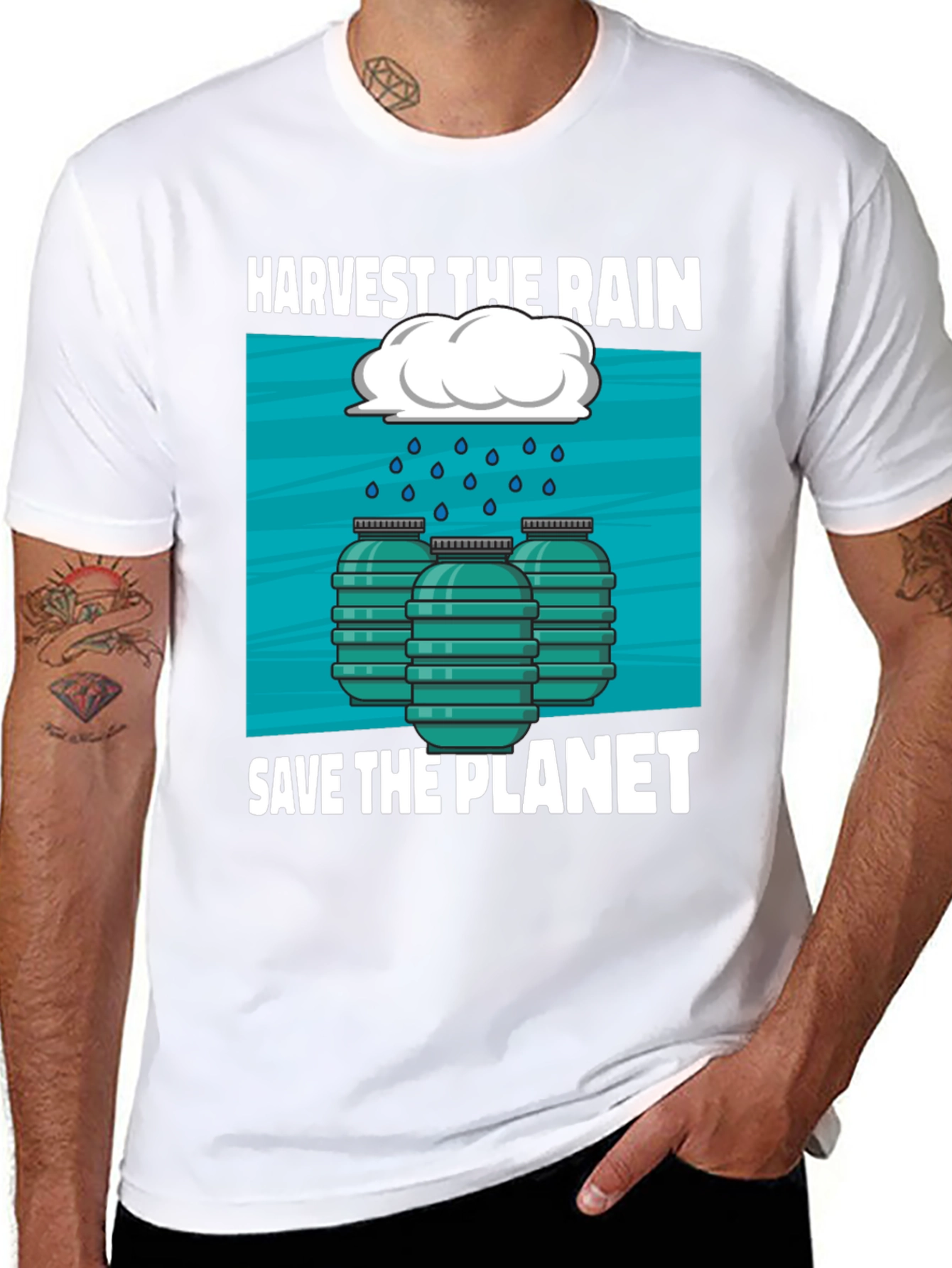 Harvest Rain Save Planet Graphic Tee