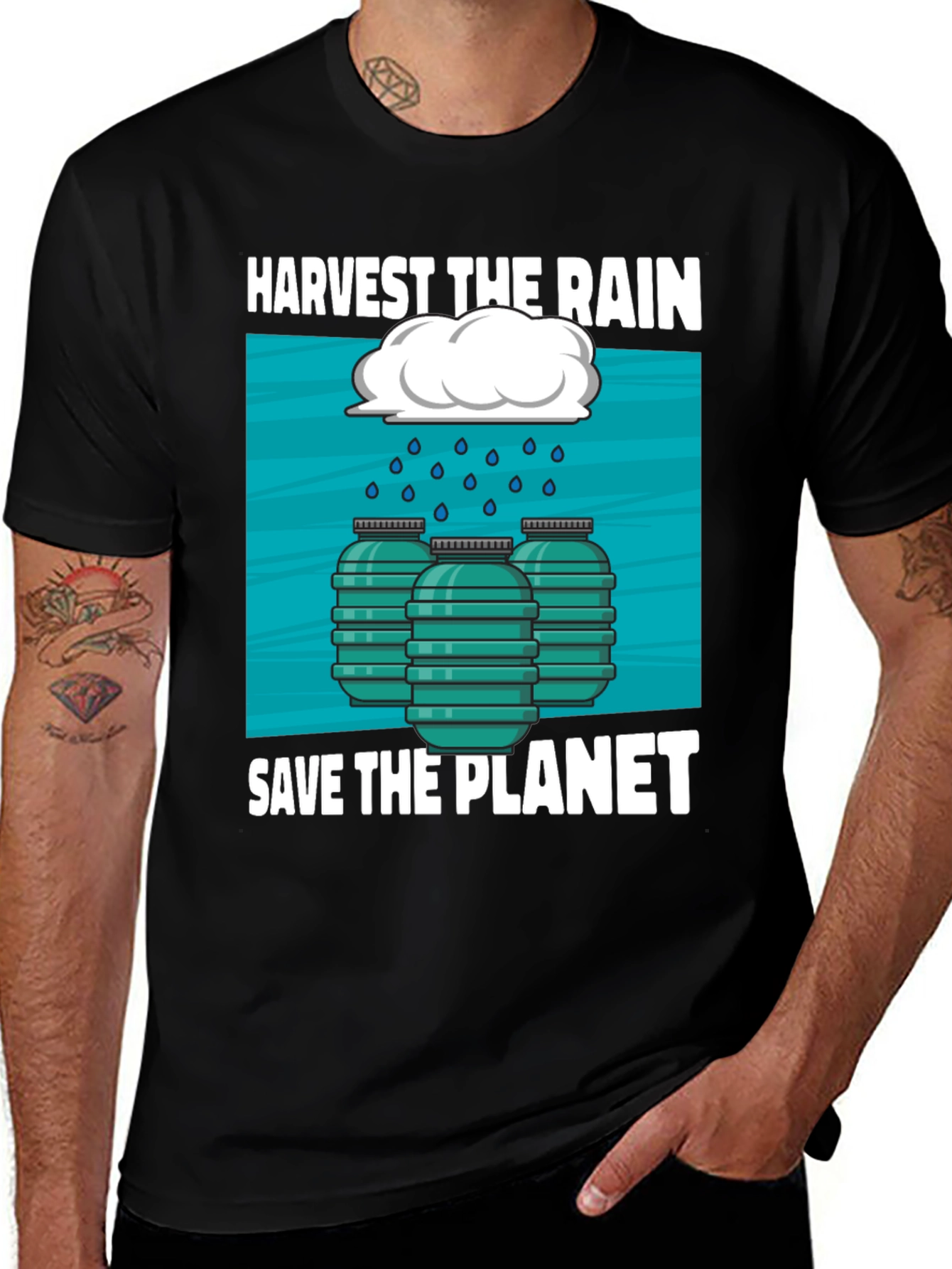 Harvest Rain Save Planet Graphic Tee