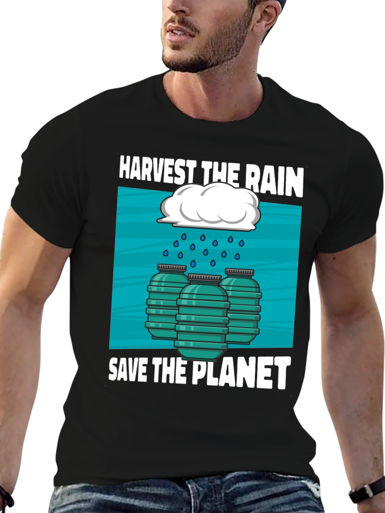 Harvest Rain Save Planet Graphic Tee