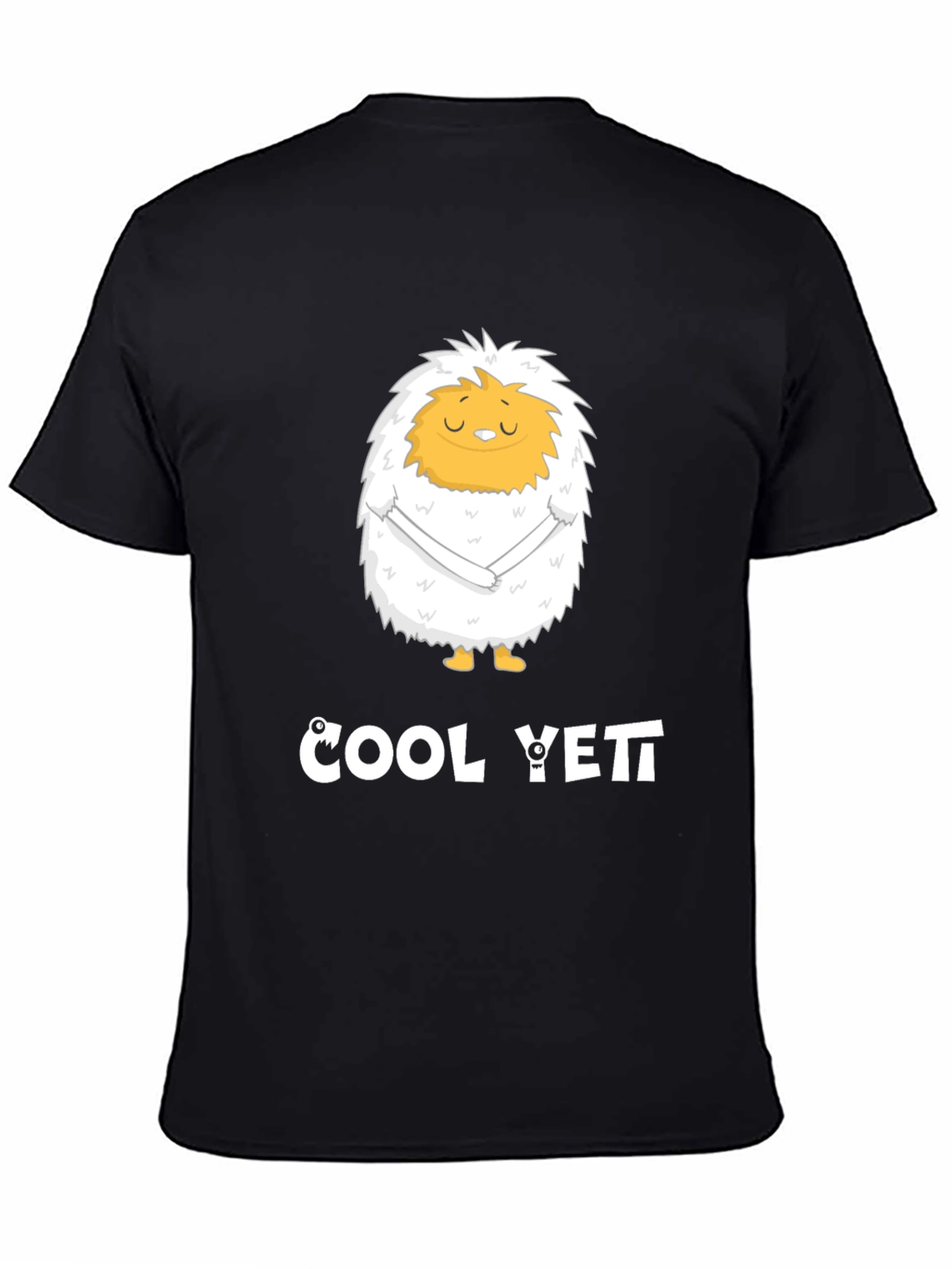 Cool Yeti Graphic Tee - Black Crew Neck