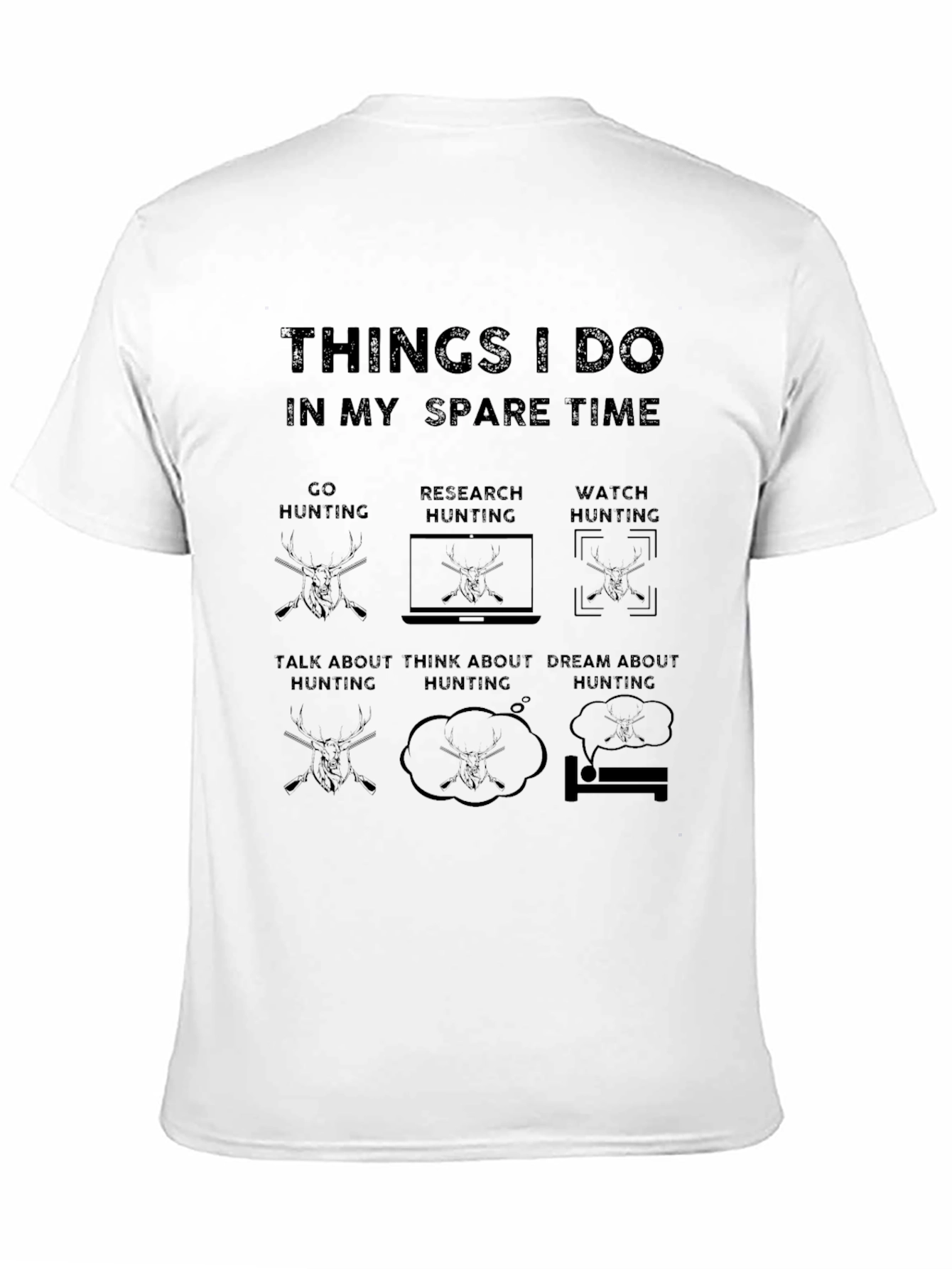 Hunting Spare Time Graphic Tee