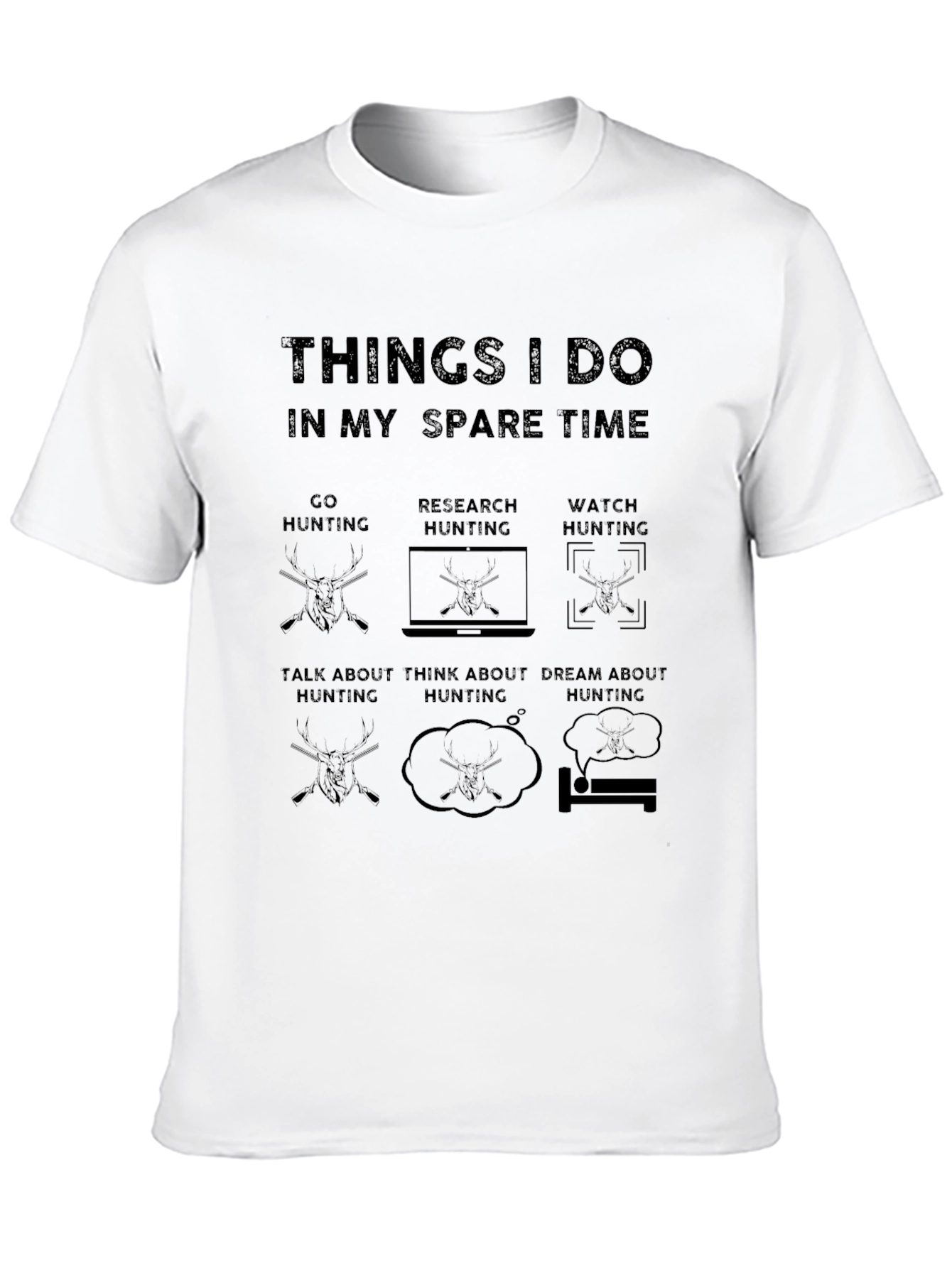 Hunting Spare Time Graphic Tee