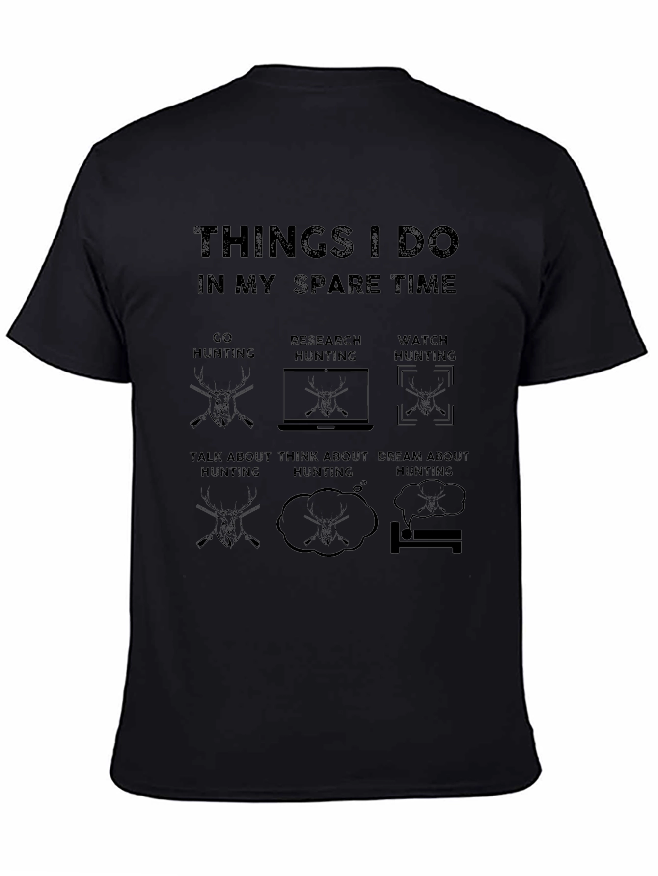 Hunting Spare Time Graphic Tee
