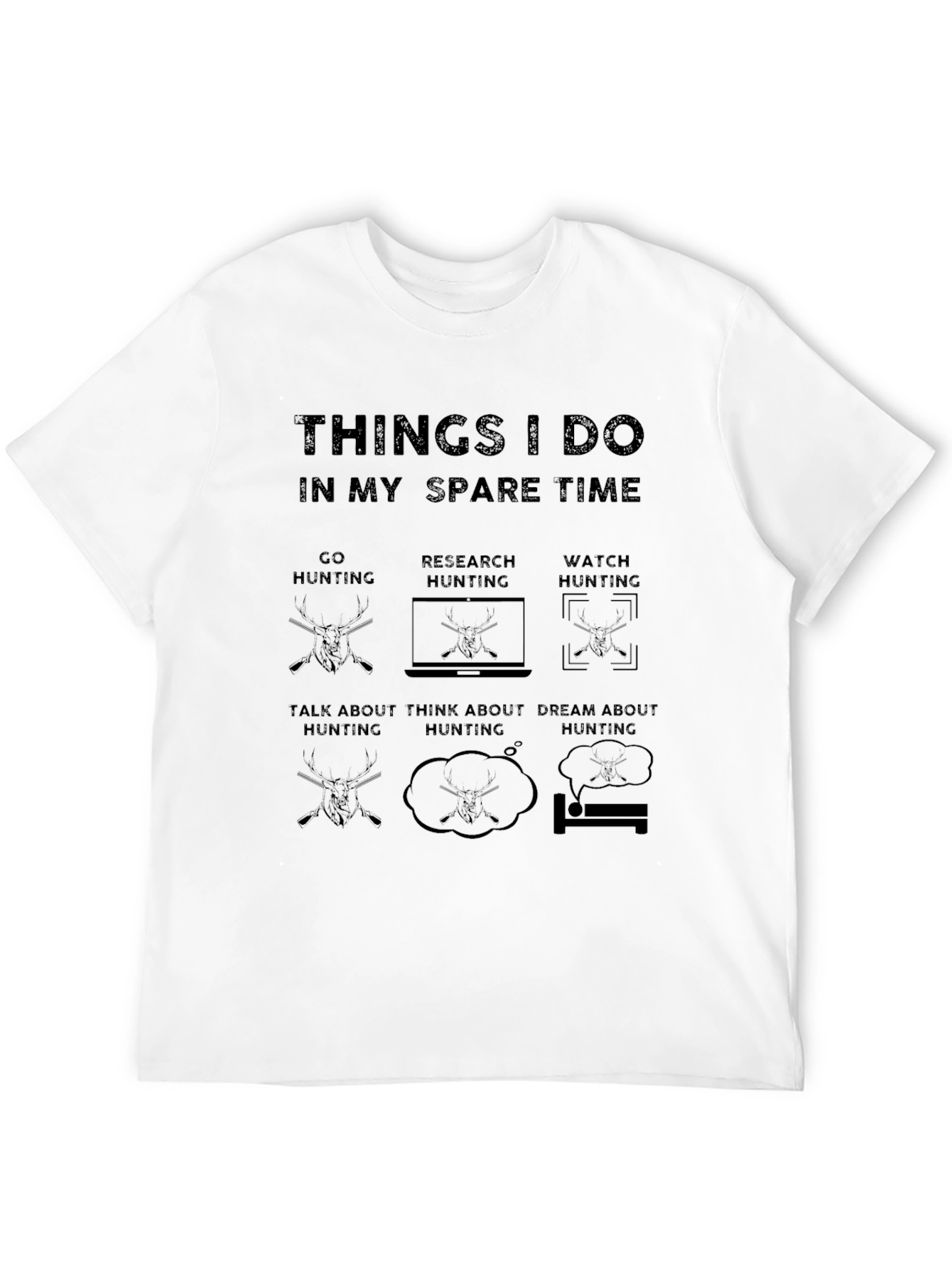 Hunting Spare Time Graphic Tee