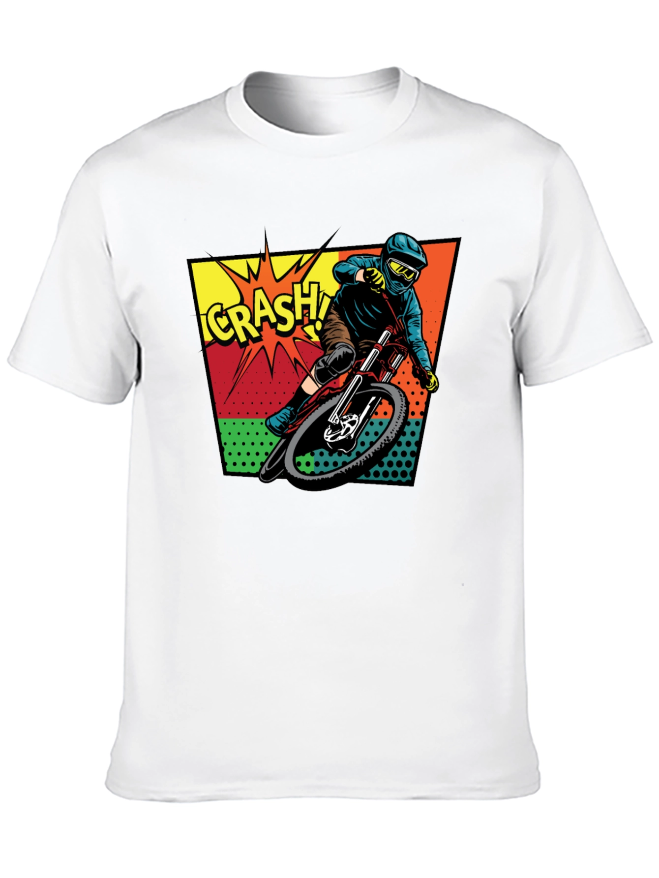 Mountain Bike Crash Graphic Tee - Ride On!