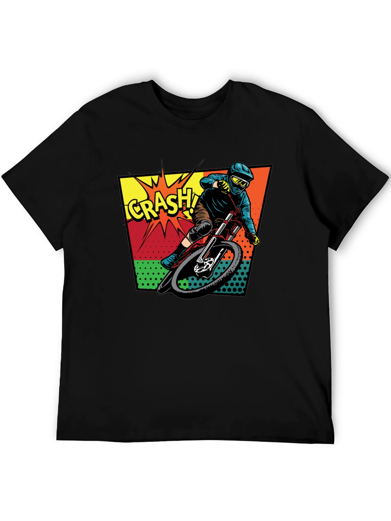 Mountain Bike Crash Graphic Tee - Ride On!