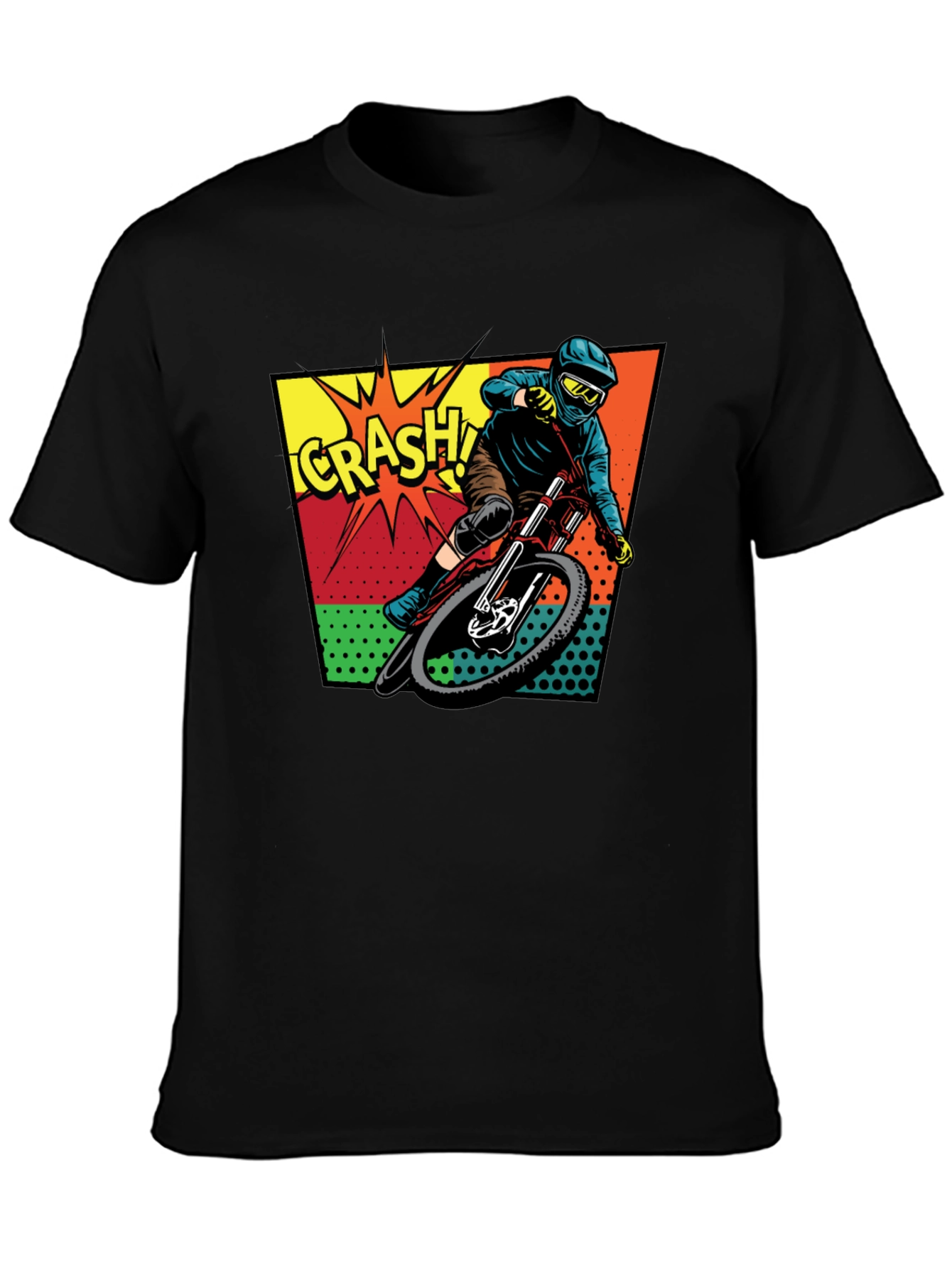 Mountain Bike Crash Graphic Tee - Ride On!