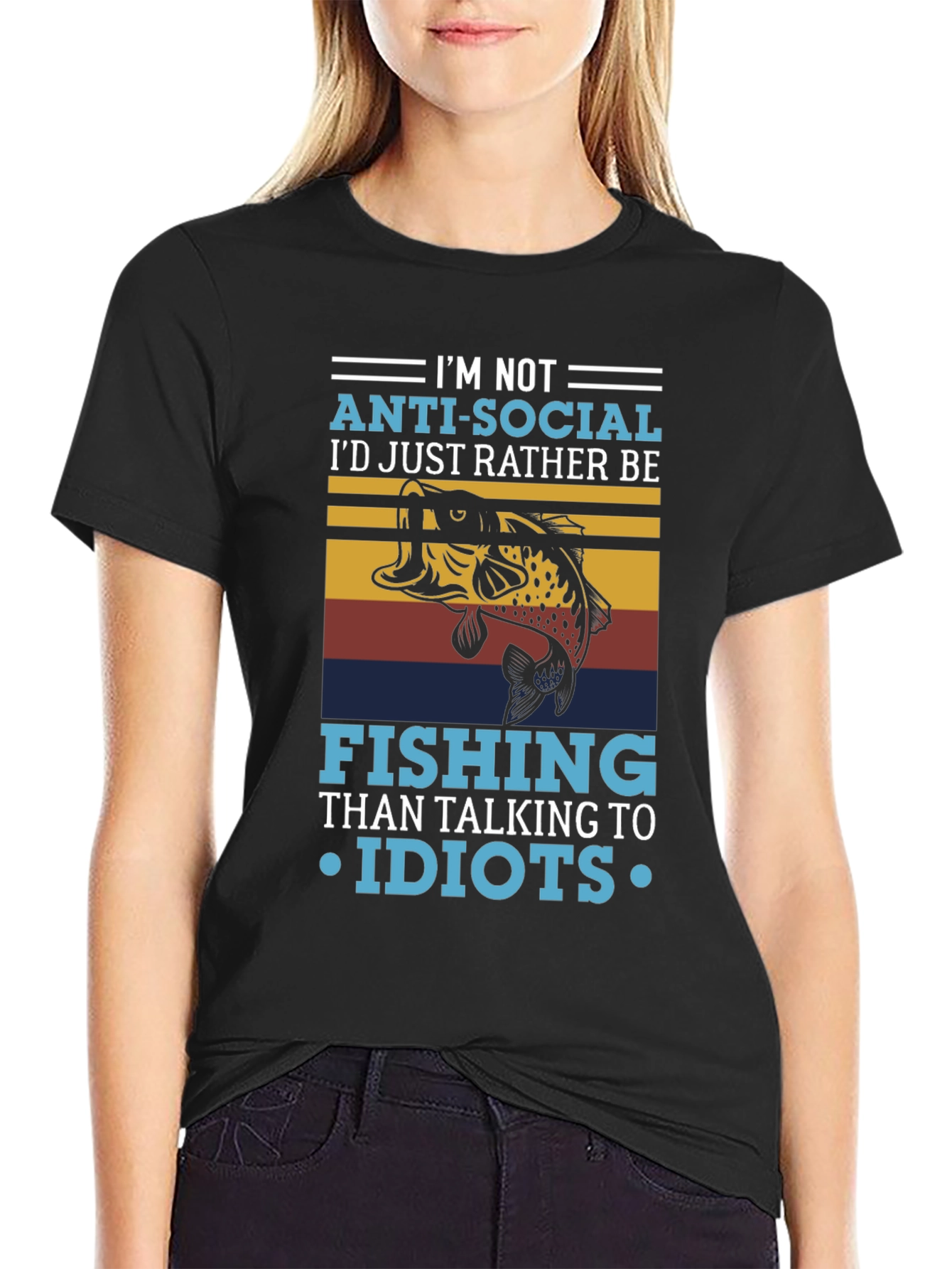 Im Not Anti-Social Fishing T-Shirt