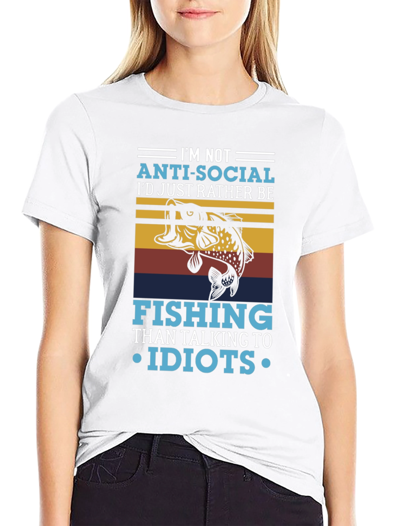 Im Not Anti-Social Fishing T-Shirt