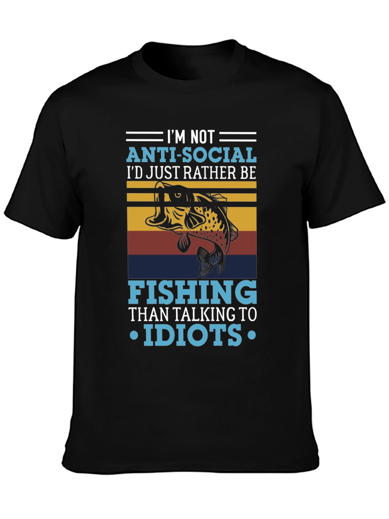 Im Not Anti-Social Fishing T-Shirt