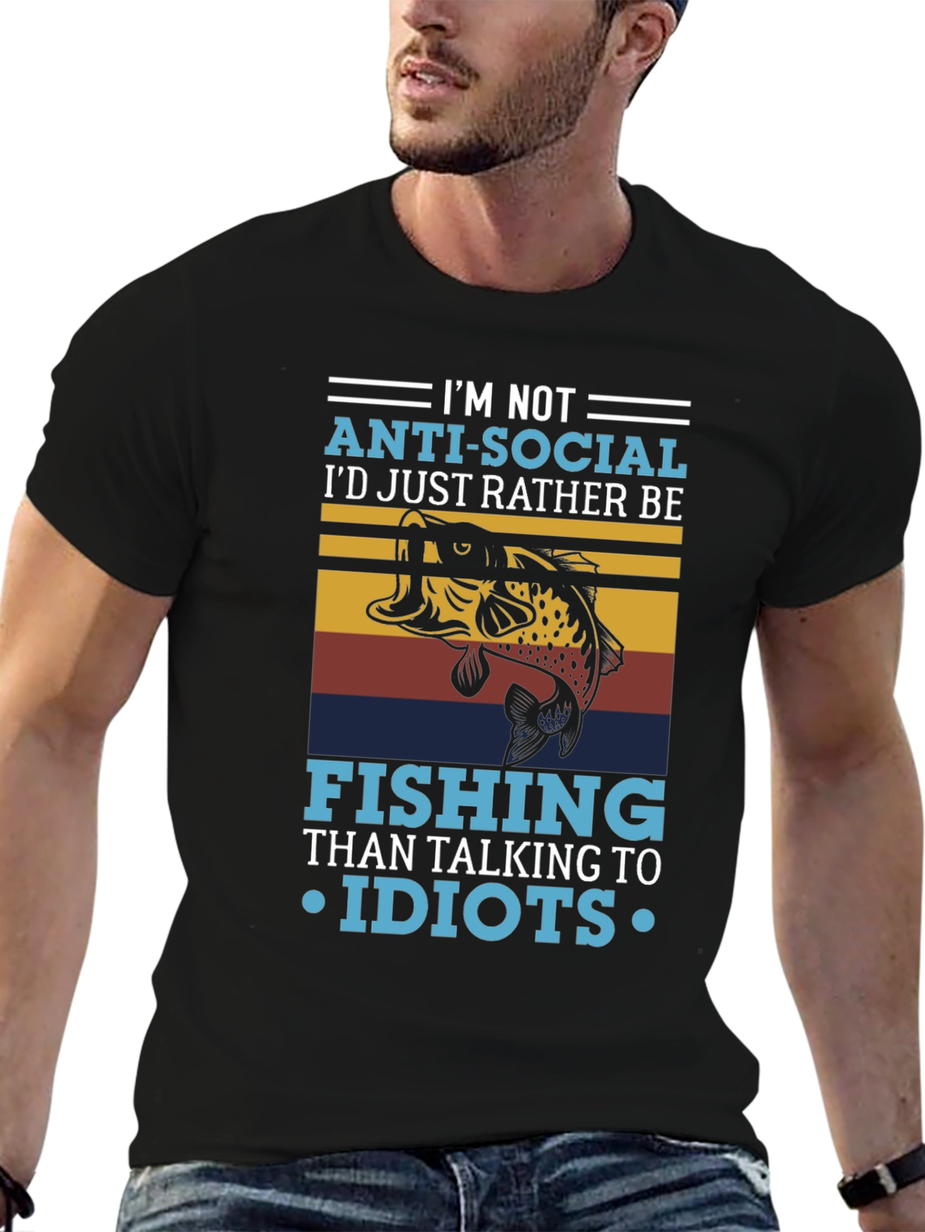 Im Not Anti-Social Fishing T-Shirt