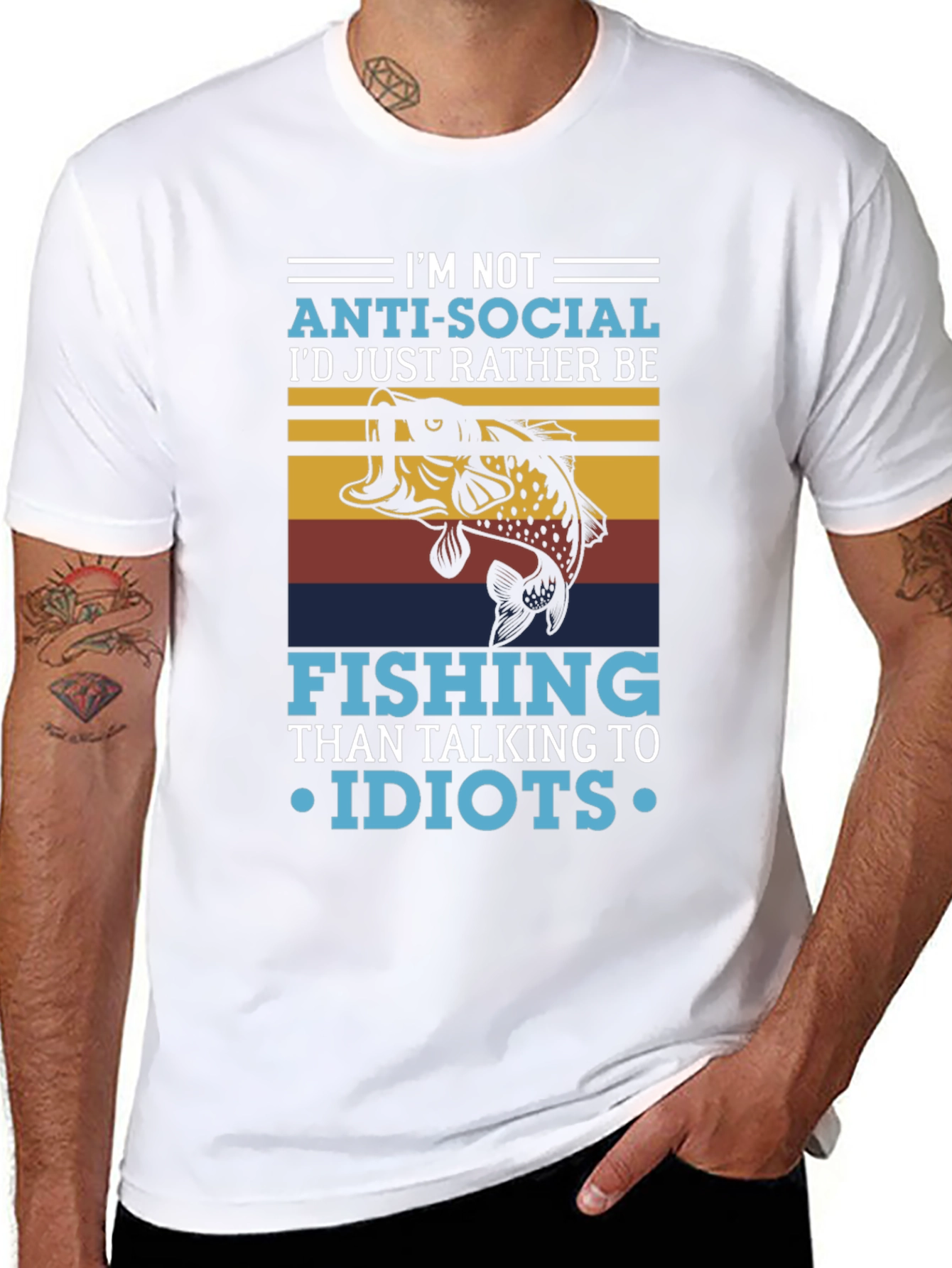 Im Not Anti-Social Fishing T-Shirt
