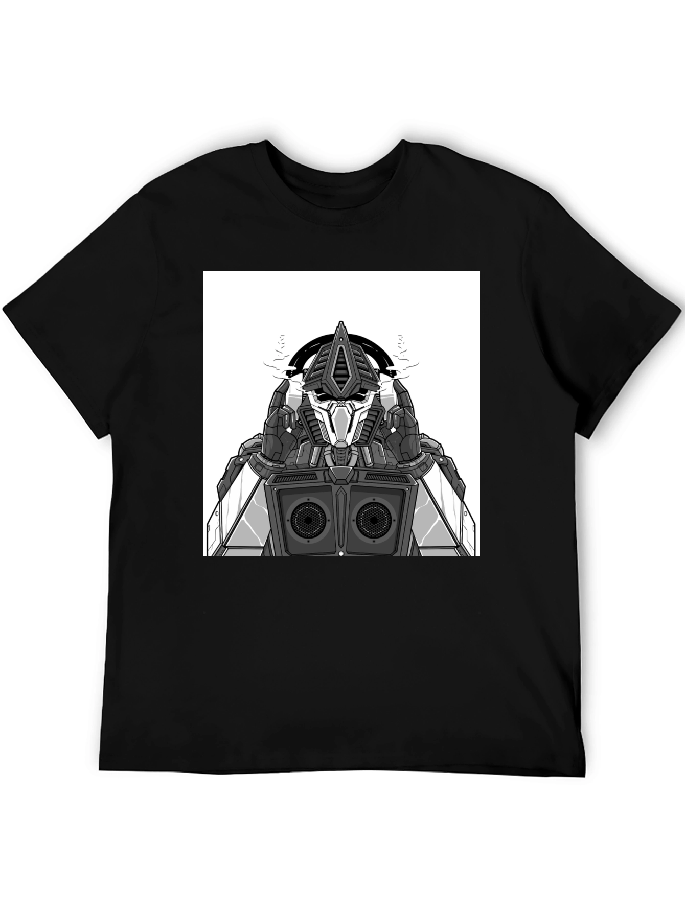 Robot DJ Graphic Tee - Black