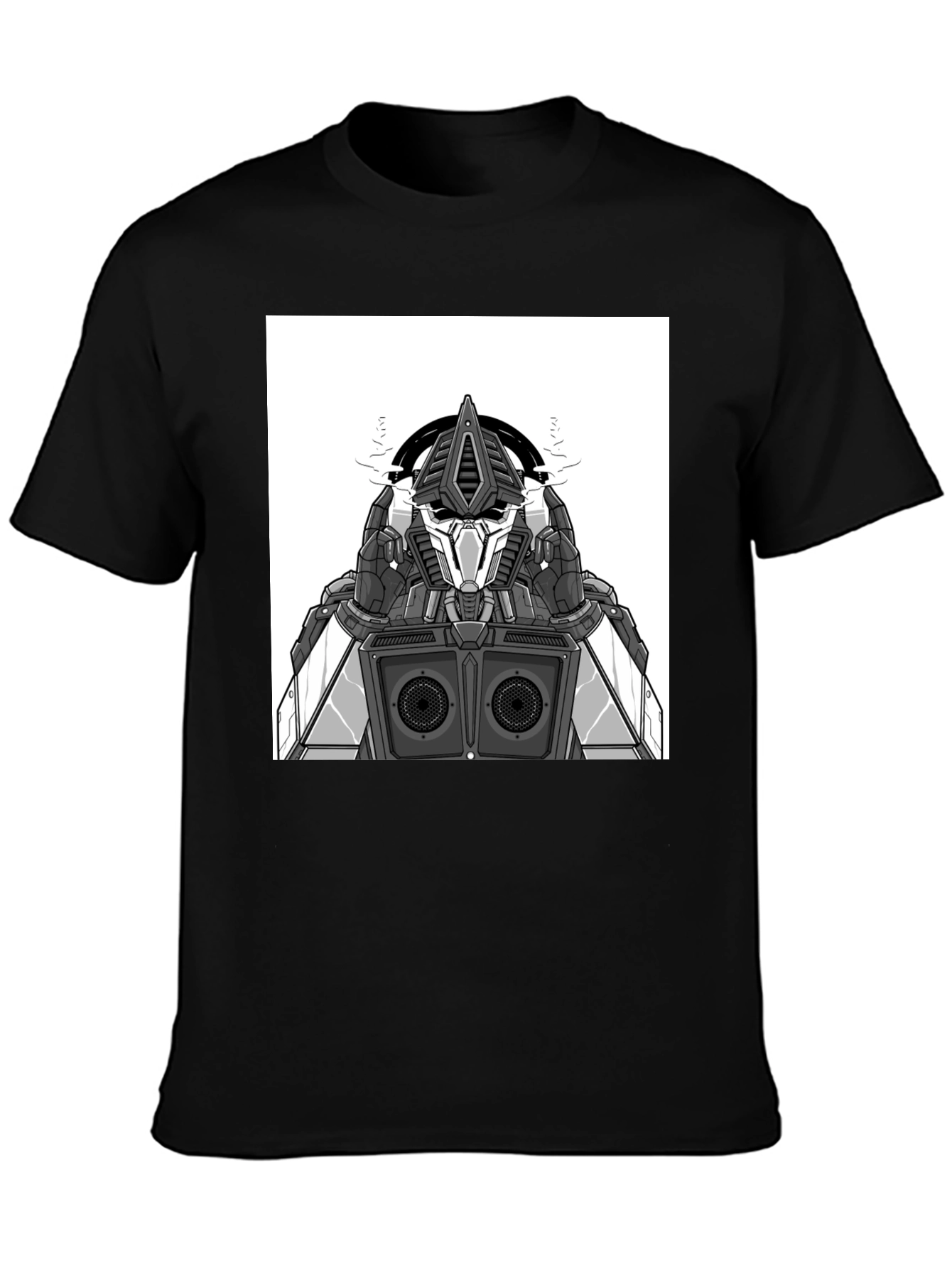 Robot DJ Graphic Tee - Black