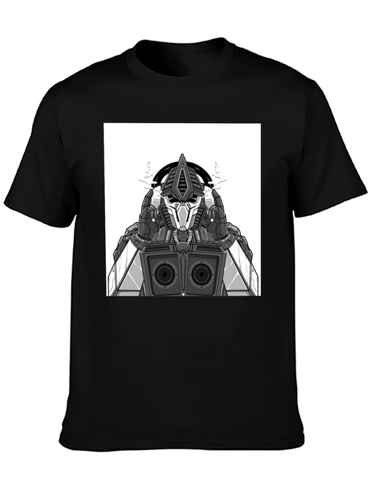 Robot DJ Graphic Tee - Black