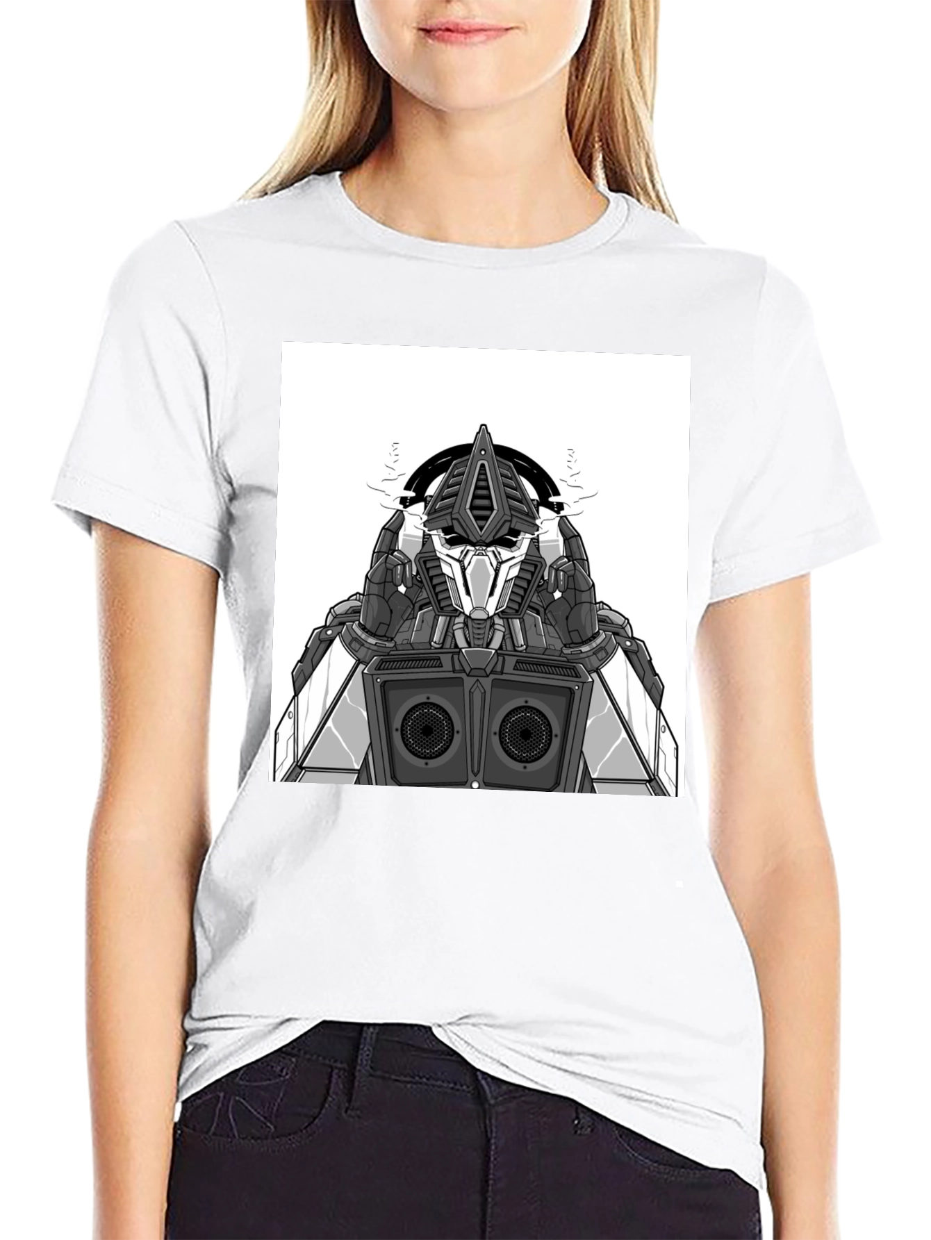 Robot DJ Graphic Tee - Black