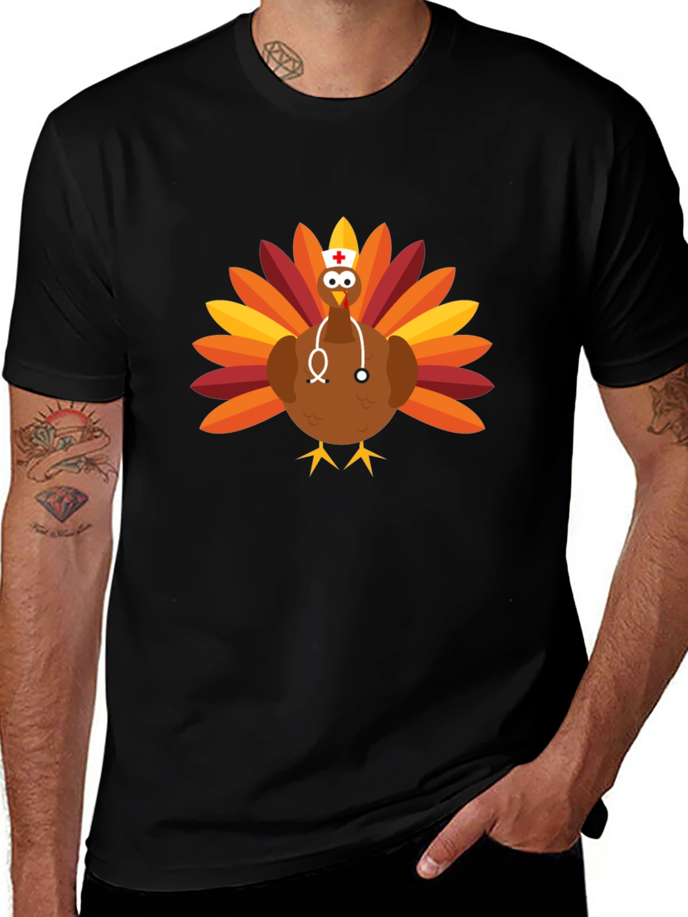Nurse Turkey Thanksgiving T-Shirt