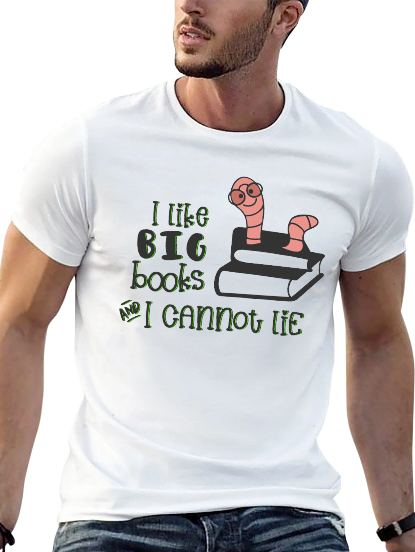 Bookworm T-Shirt - I Like Big Books