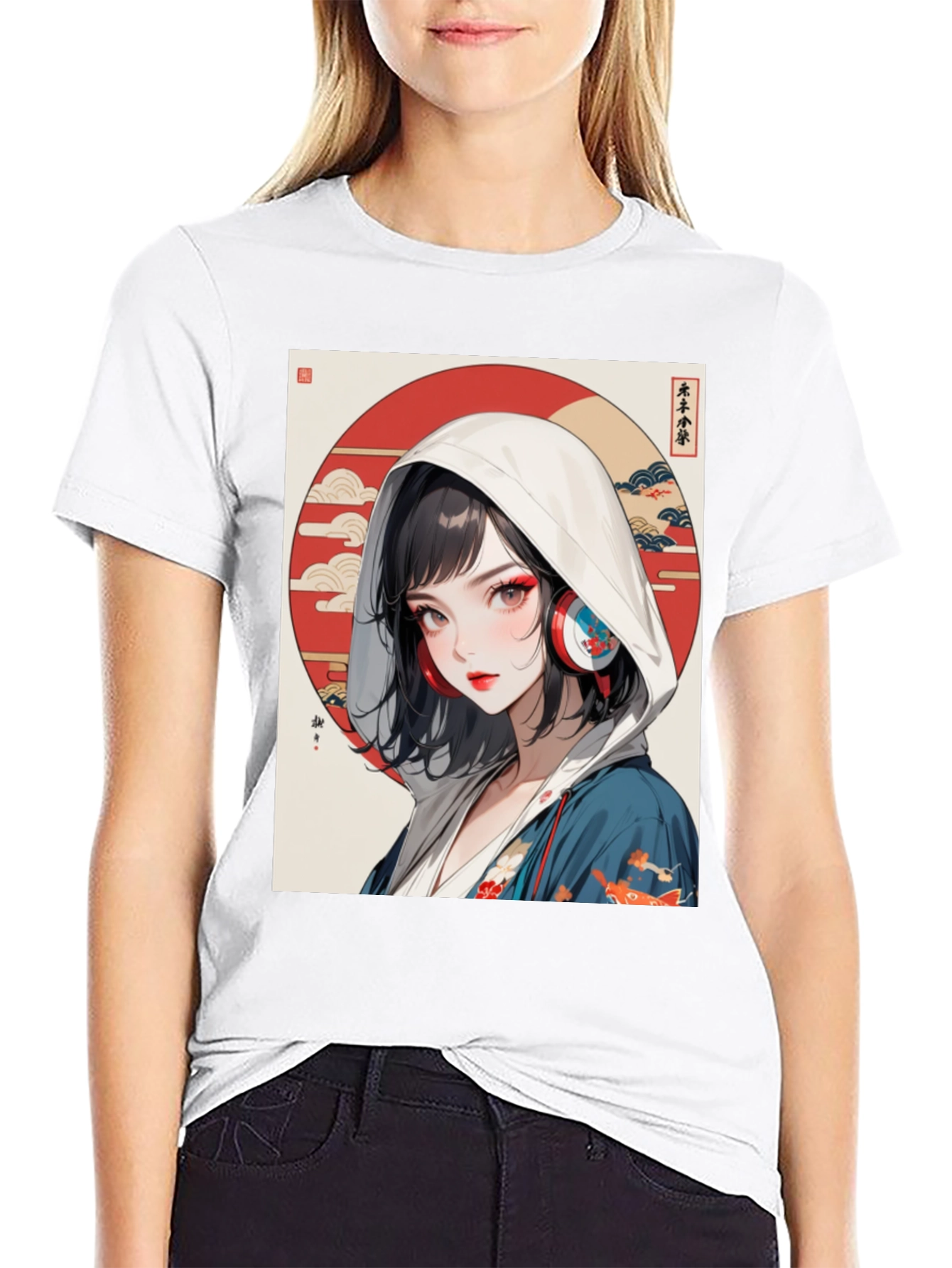 Anime Girl Graphic Tee - Cool Japanese Art Shirt