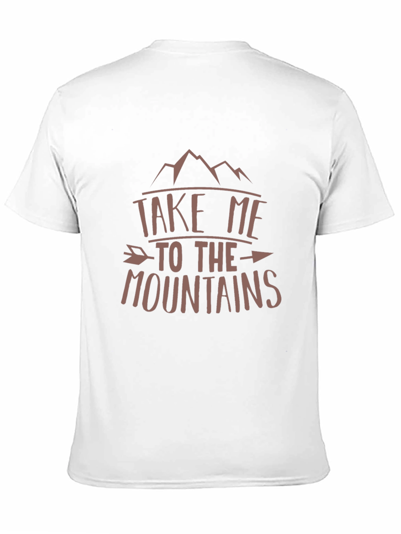 Mountains Graphic Print Tee - Black Cotton T-Shirt