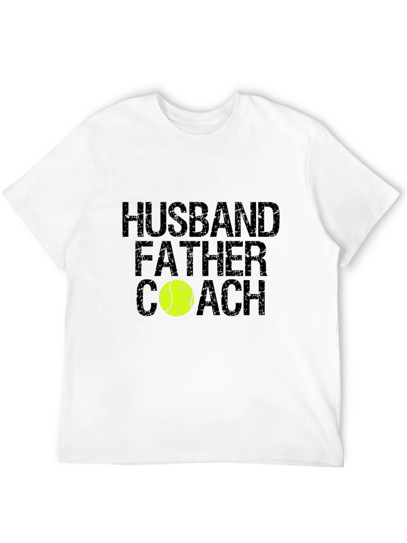 Husband Father Coach Tennis Ball Graphic Tee