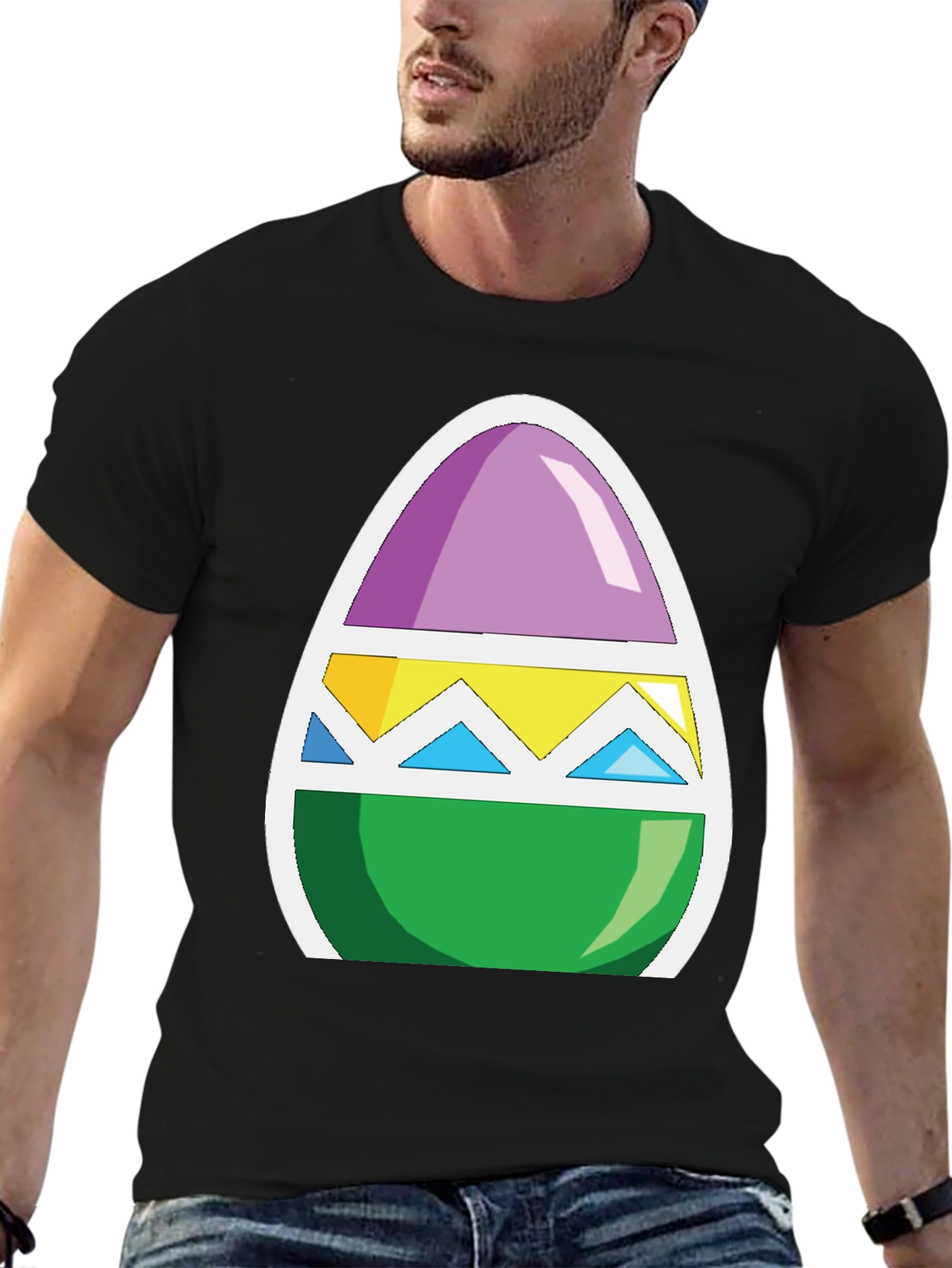 Easter Egg Graphic Tee - Fun Holiday Style