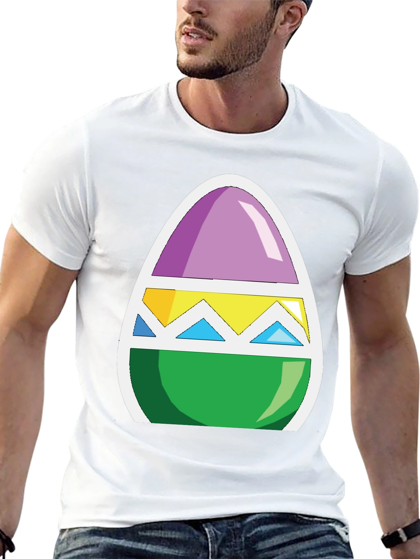 Easter Egg Graphic Tee - Fun Holiday Style