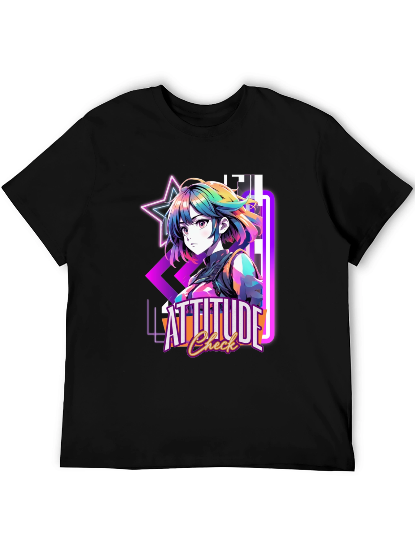 Attitude Check Anime T-Shirt - Graphic Tee