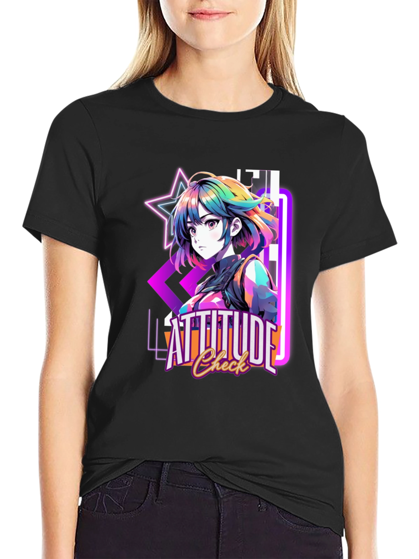 Attitude Check Anime T-Shirt - Graphic Tee
