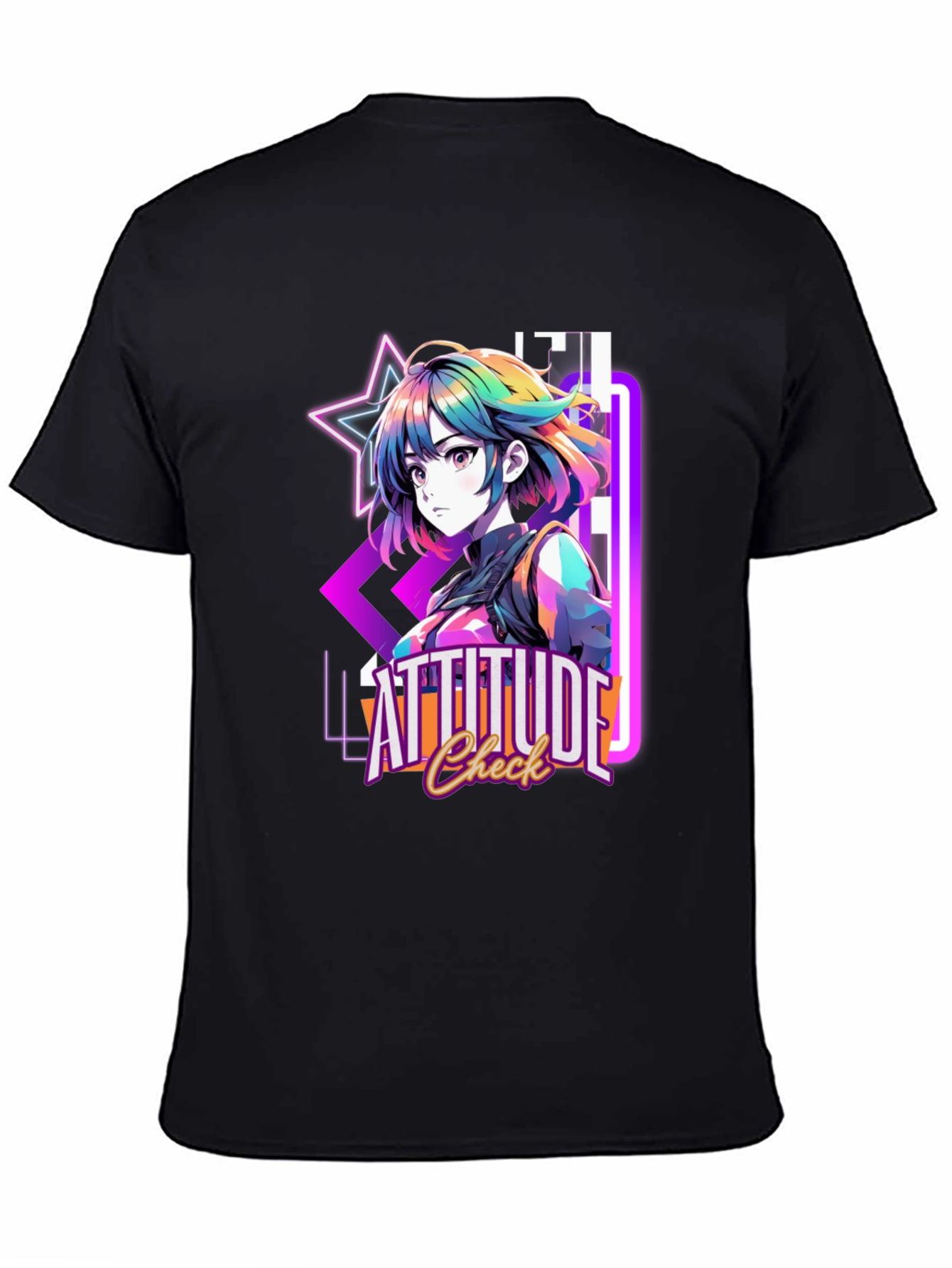 Attitude Check Anime T-Shirt - Graphic Tee