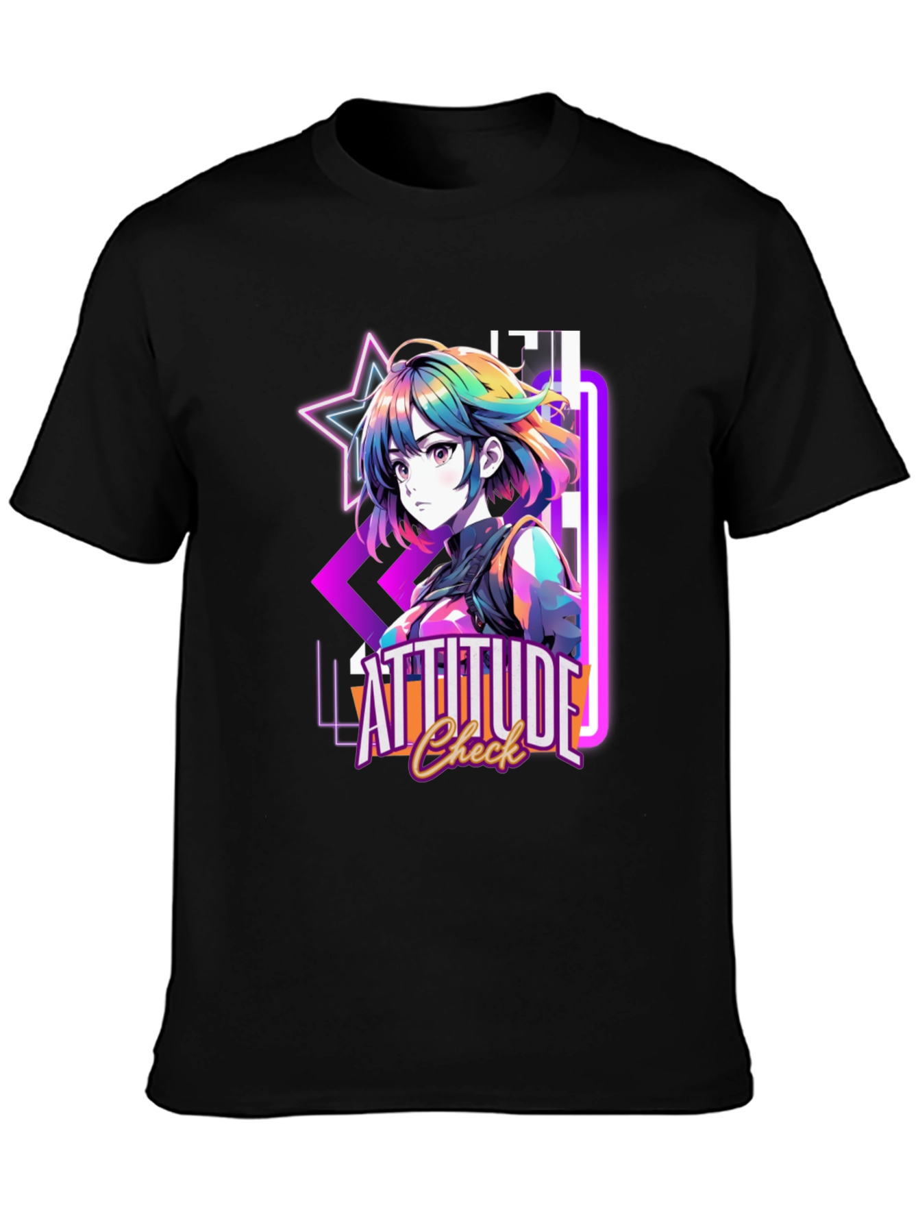 Attitude Check Anime T-Shirt - Graphic Tee