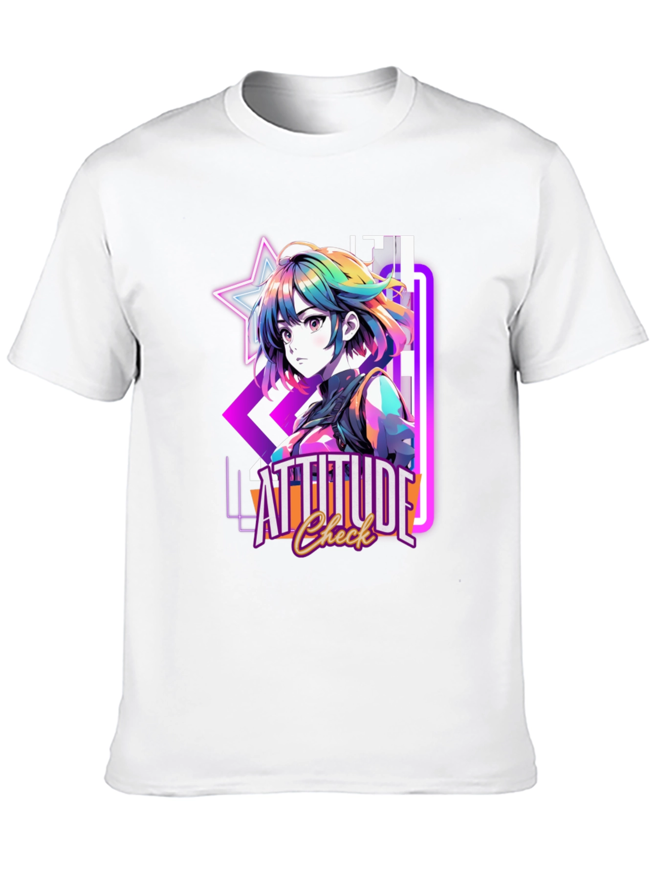Attitude Check Anime T-Shirt - Graphic Tee