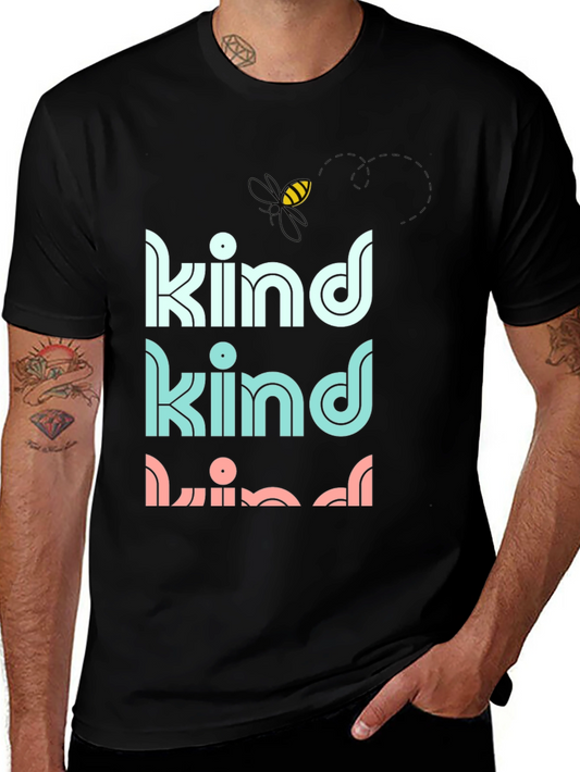 Be Kind Tee - Cute Bee Graphic Soft Cotton T-Shirt