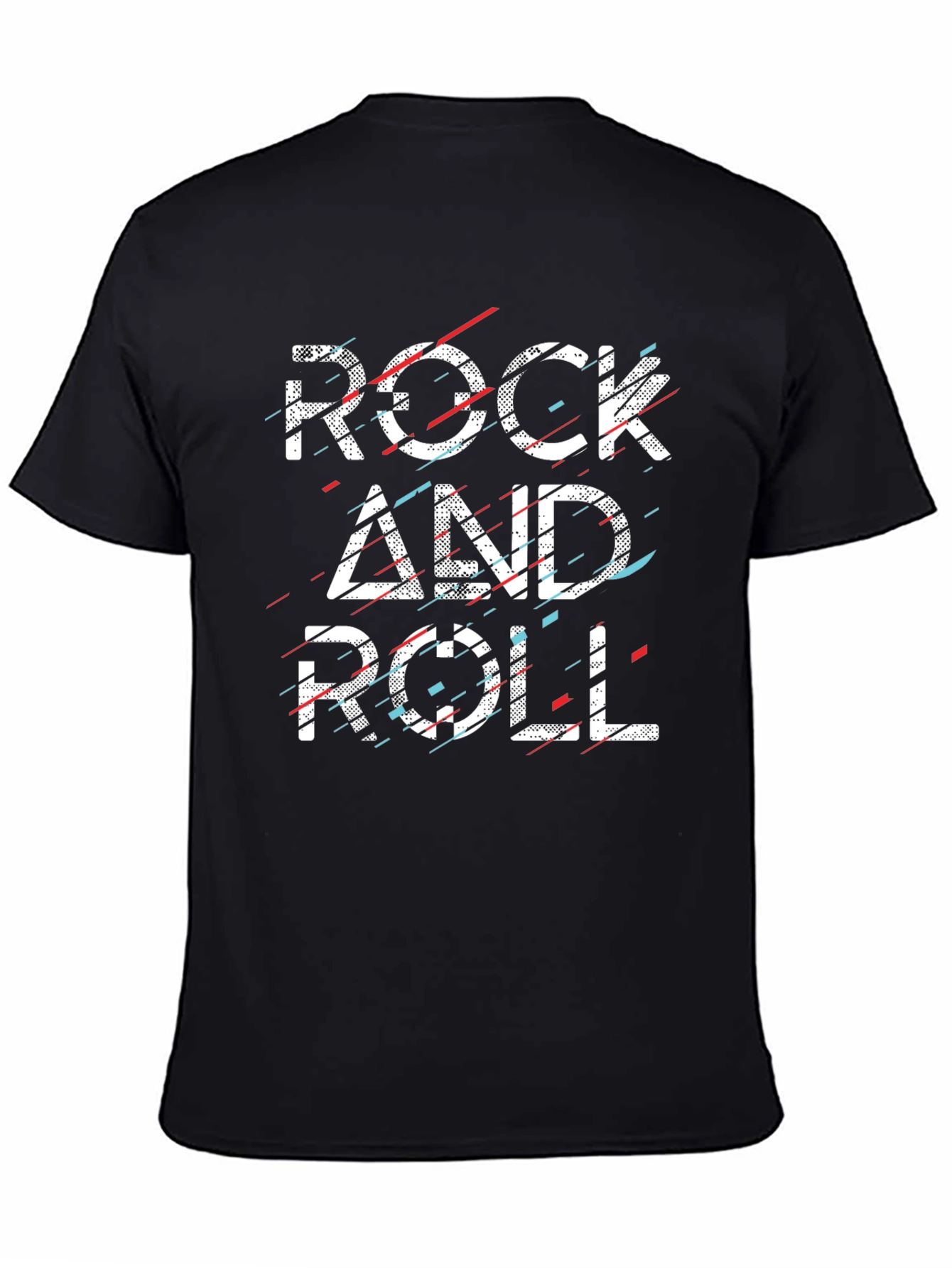 Rock and Roll Graphic Black T-Shirt