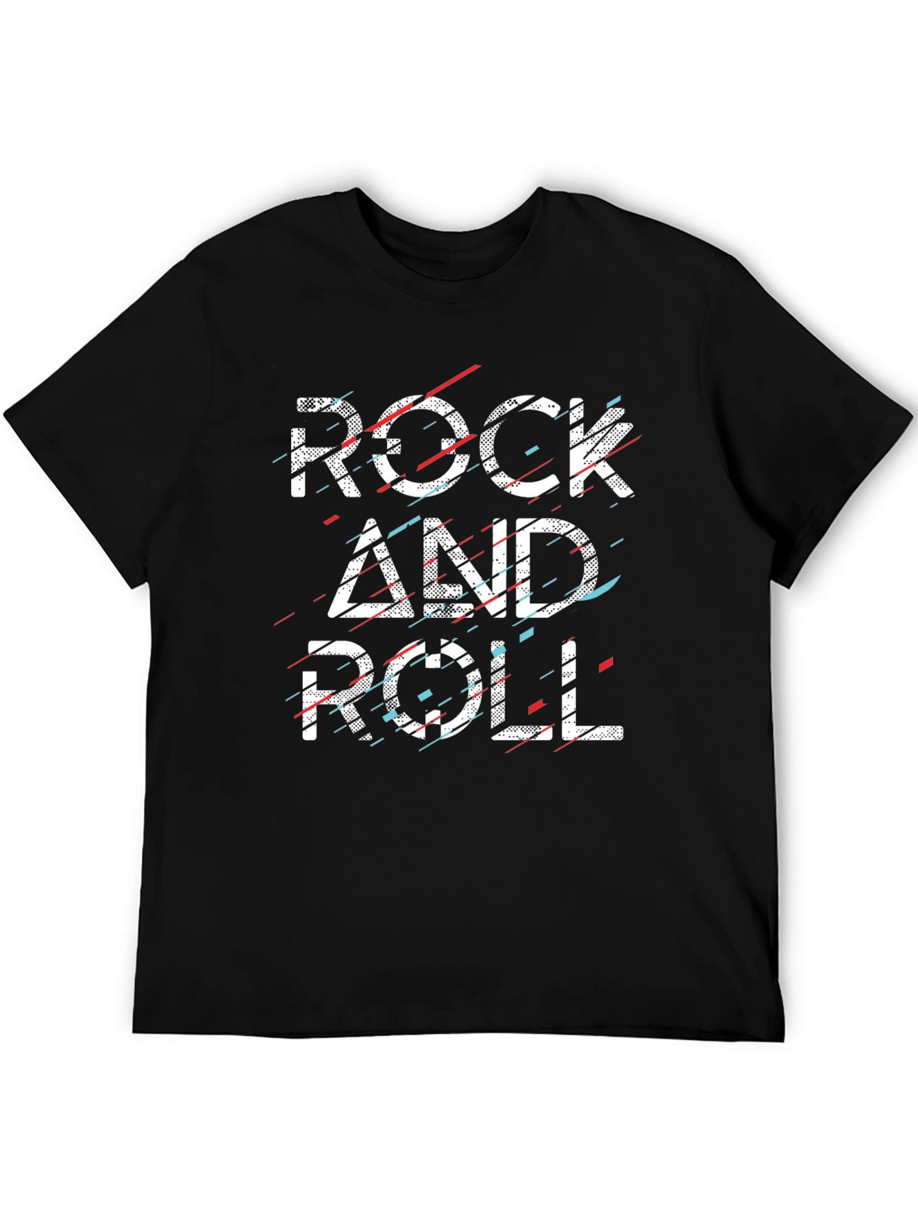 Rock and Roll Graphic Black T-Shirt