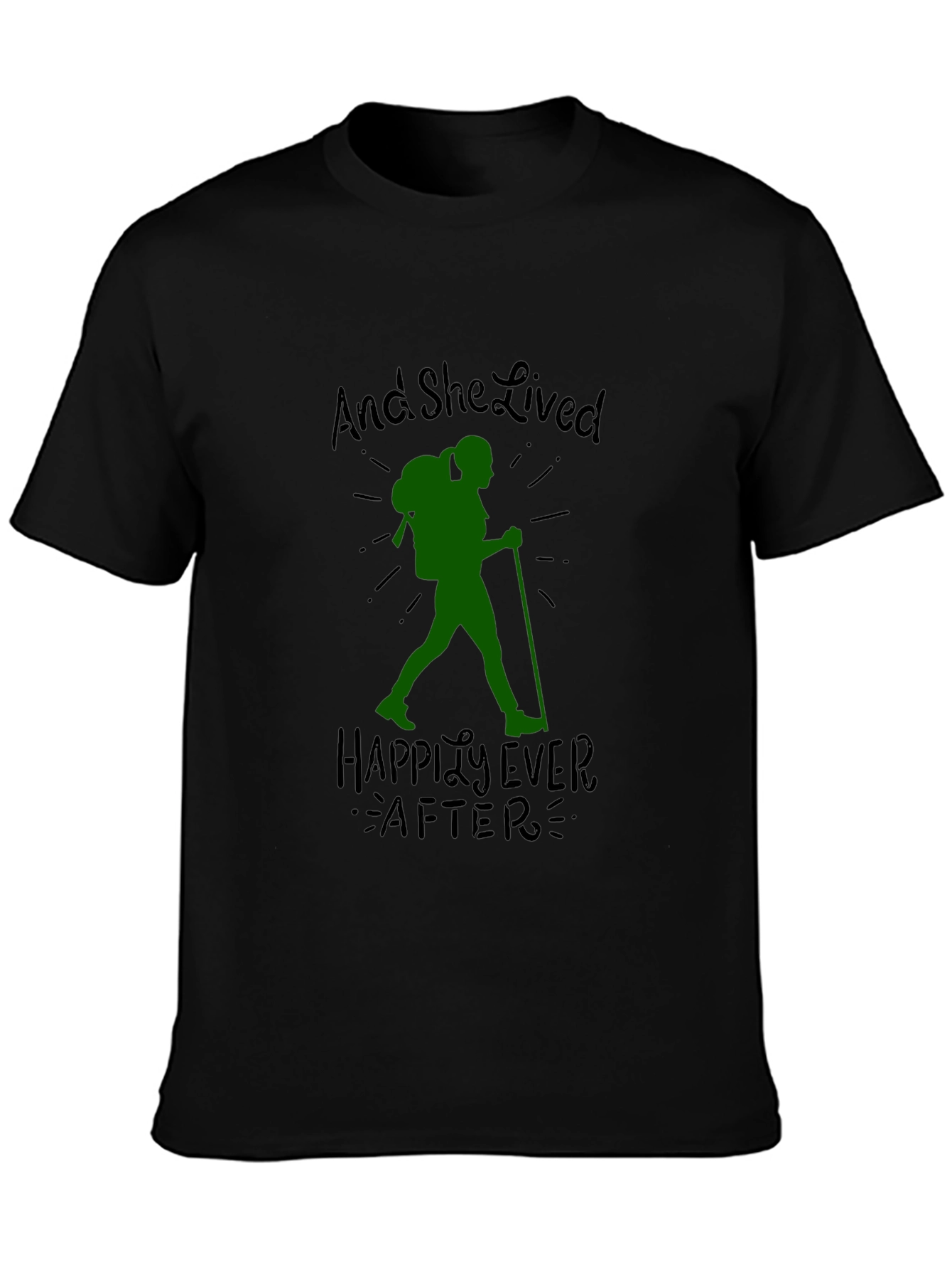 Hiking Lover T-Shirt: And She Lived Happily Ever After