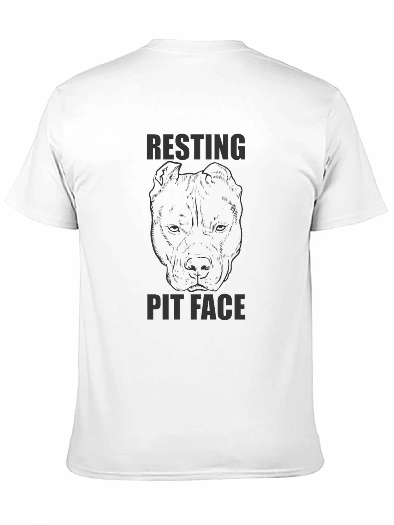 Resting Pit Face Black Graphic T-Shirt