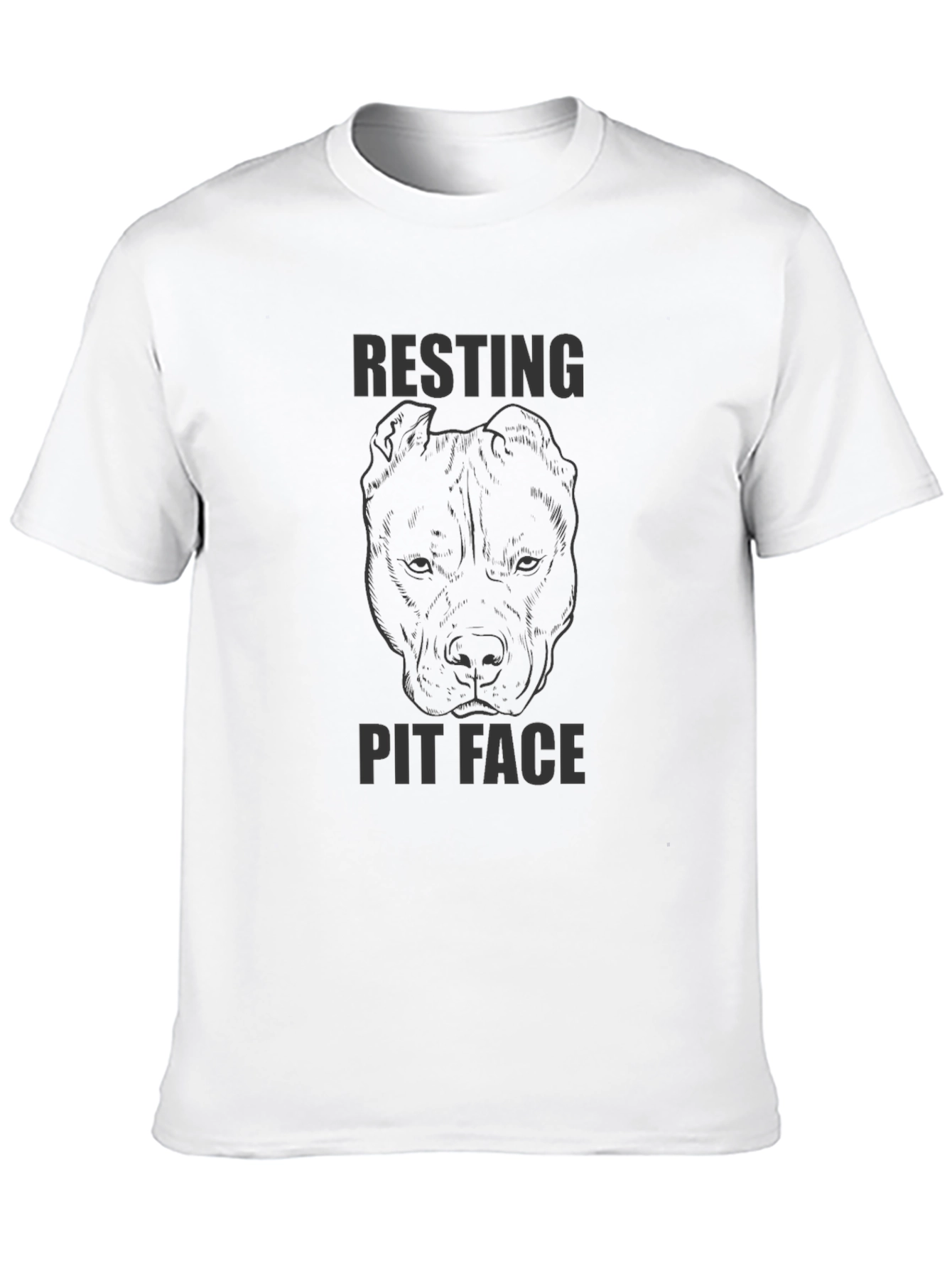 Resting Pit Face Black Graphic T-Shirt