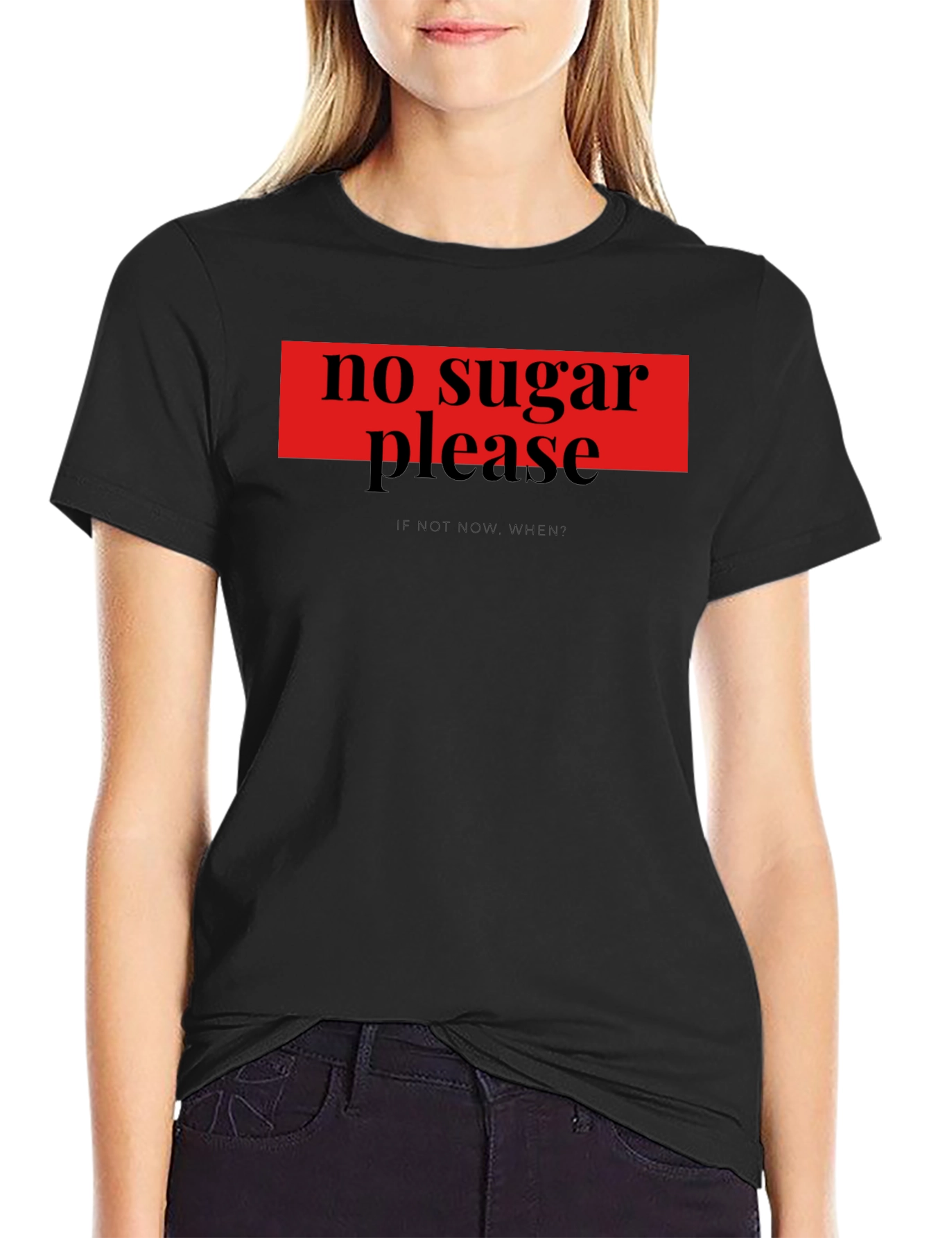 No Sugar Please T-Shirt - Funny Diet Tee