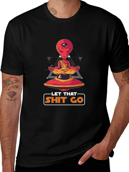 Meditating Alien T-Shirt - Let That Go