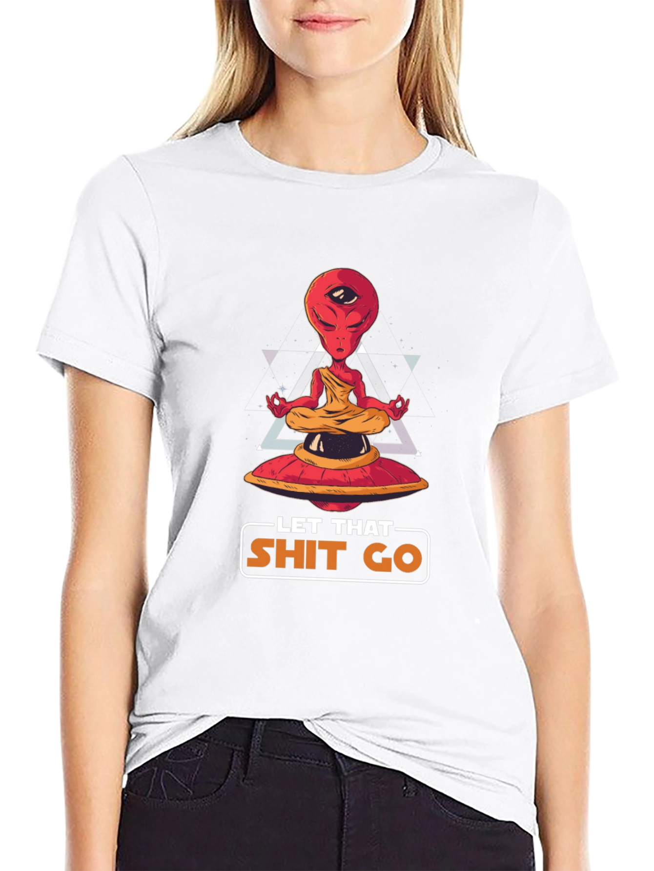 Meditating Alien T-Shirt - Let That Go