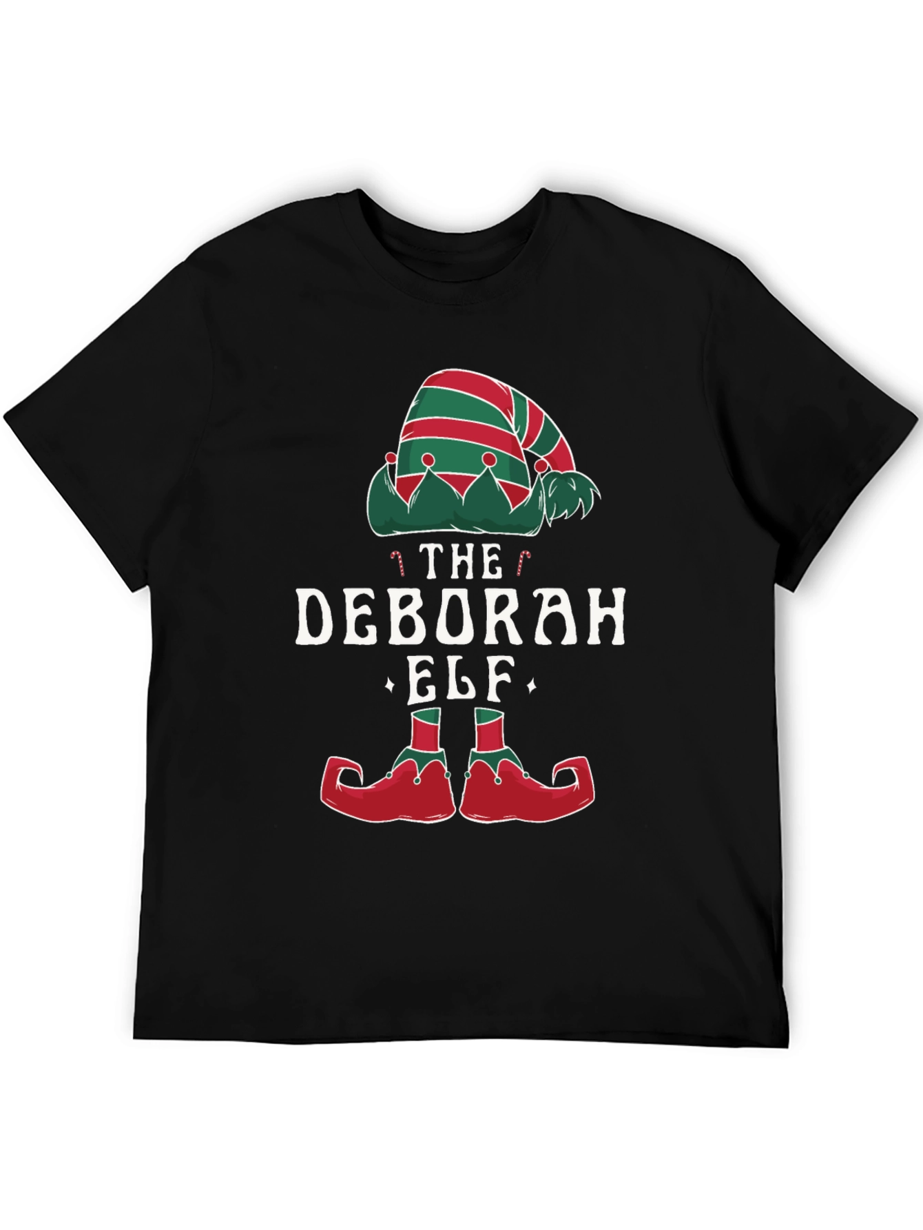 Deborah Elf Christmas Holiday Graphic Tee Shirt