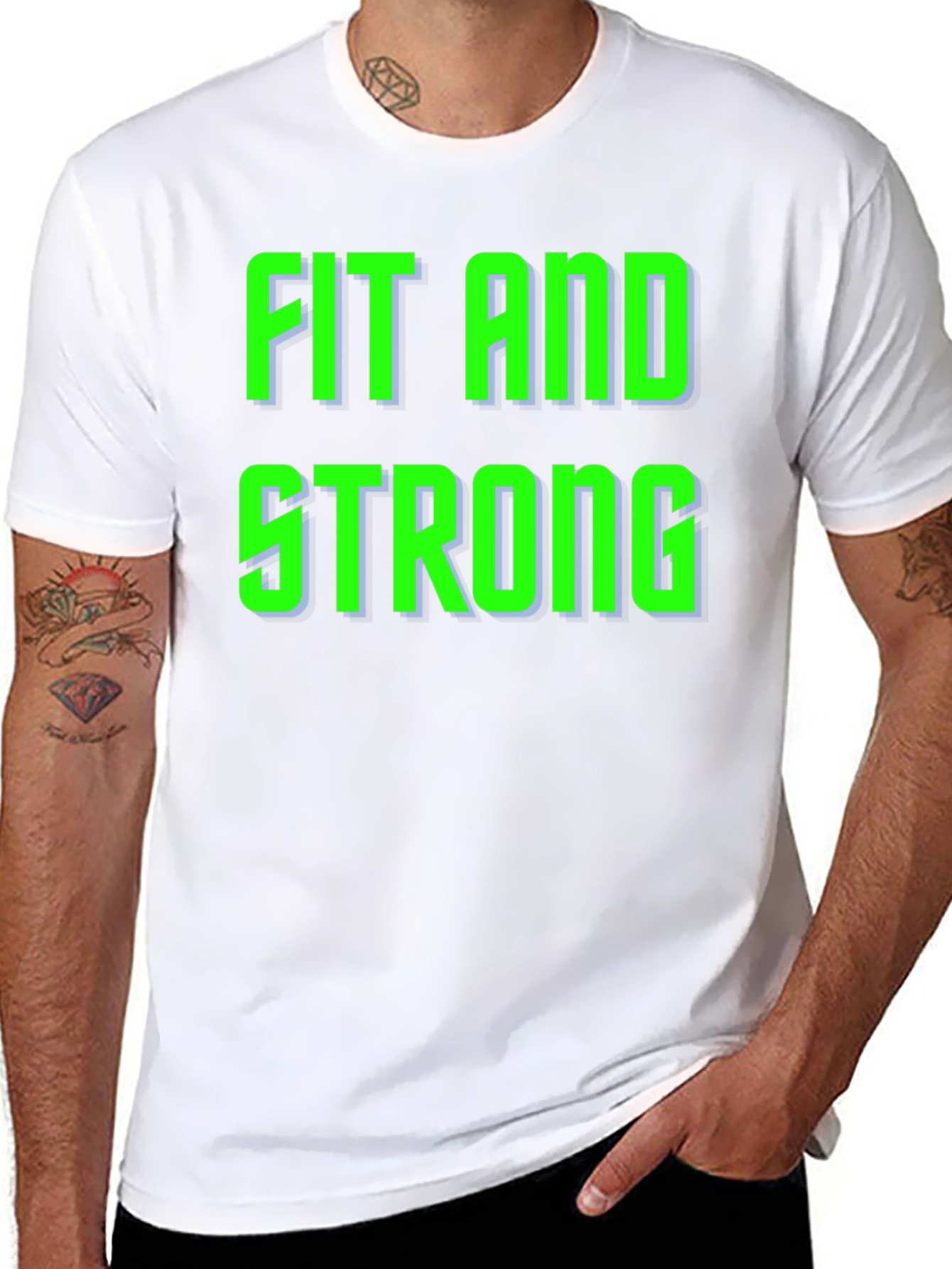 Fit and Strong Graphic T-Shirt