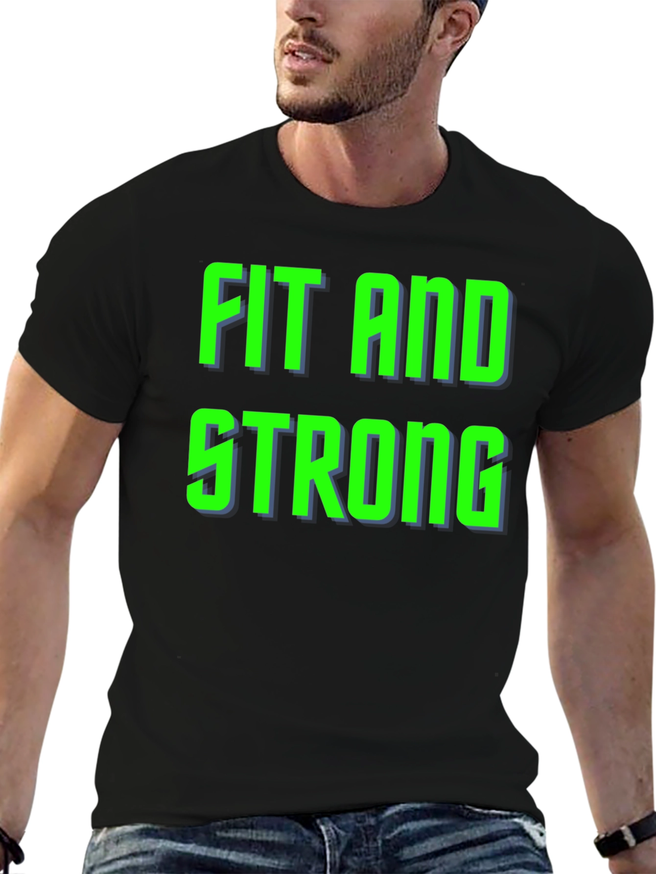 Fit and Strong Graphic T-Shirt