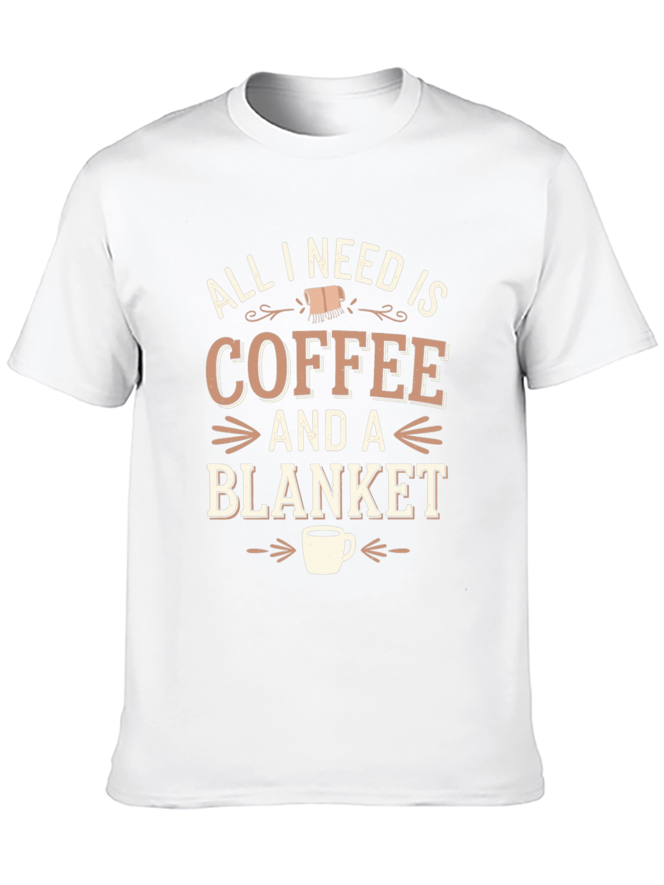 Coffee & Blanket Graphic Tee - Cozy Comfort