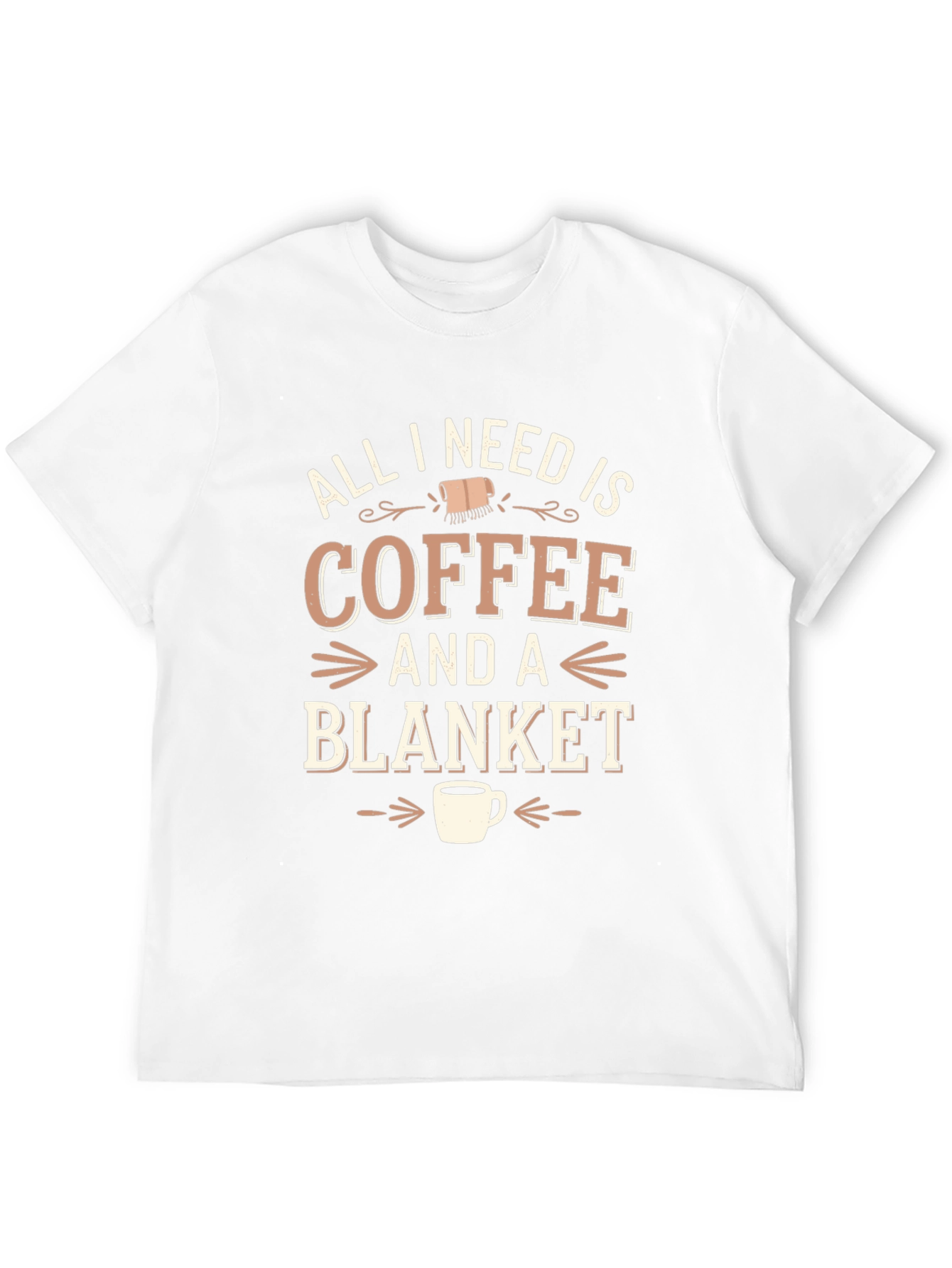 Coffee & Blanket Graphic Tee - Cozy Comfort