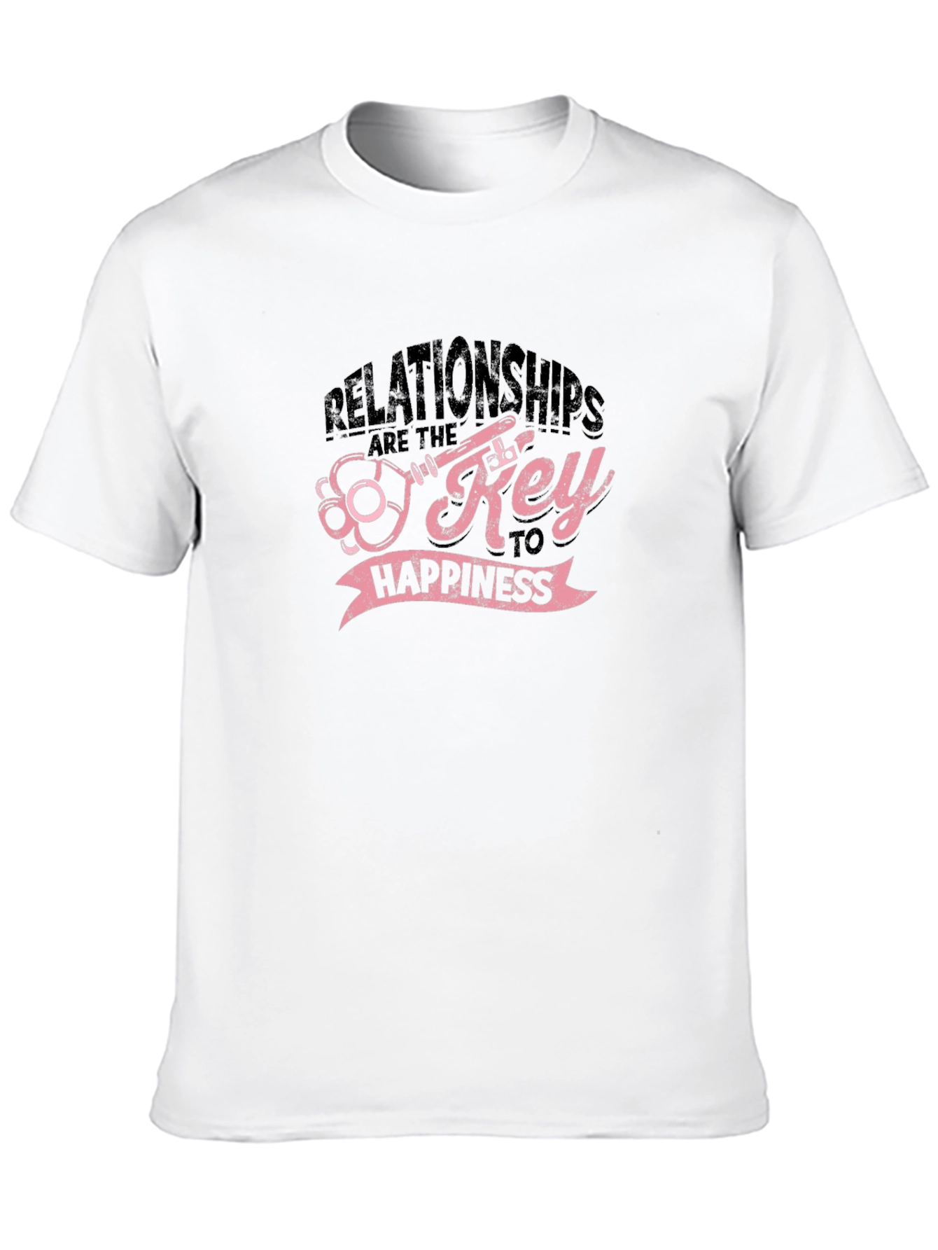 Relationships Key To Happiness Graphic T-Shirt